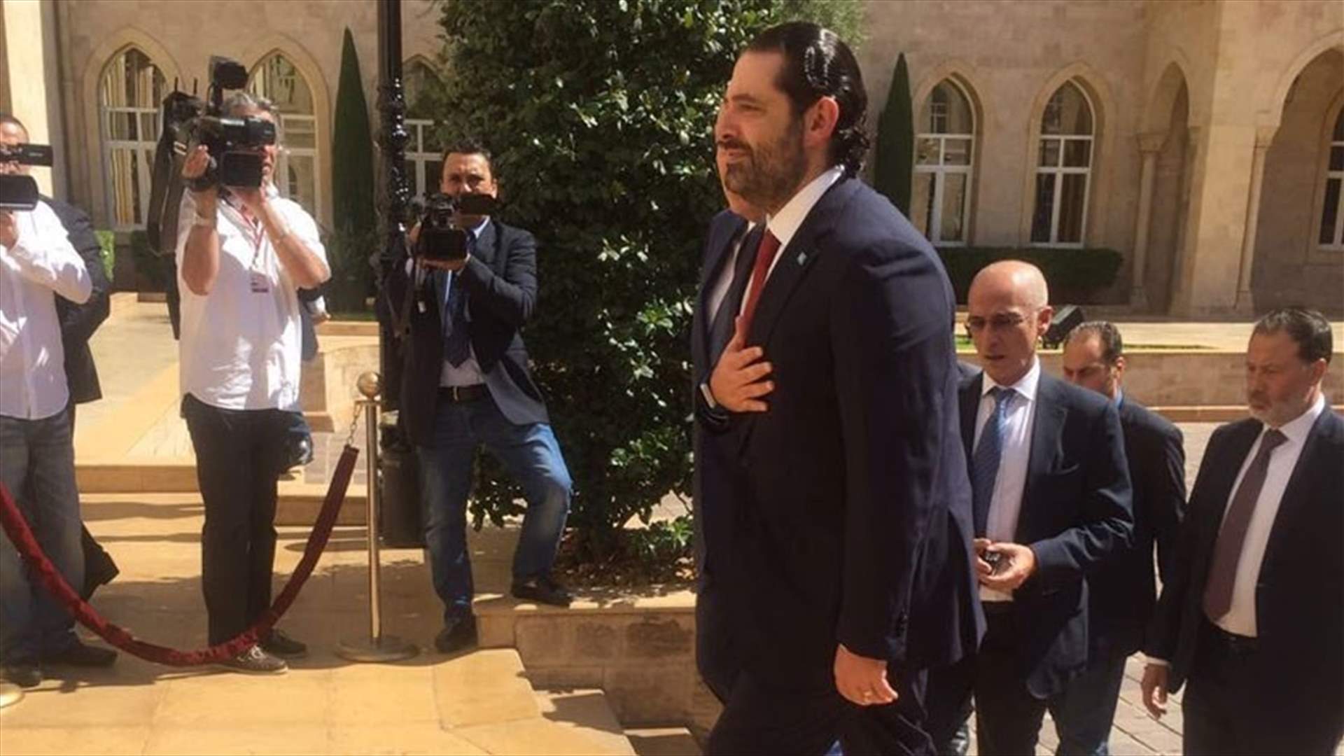 Hariri arrives to Grand Serail to meet with PM Salam