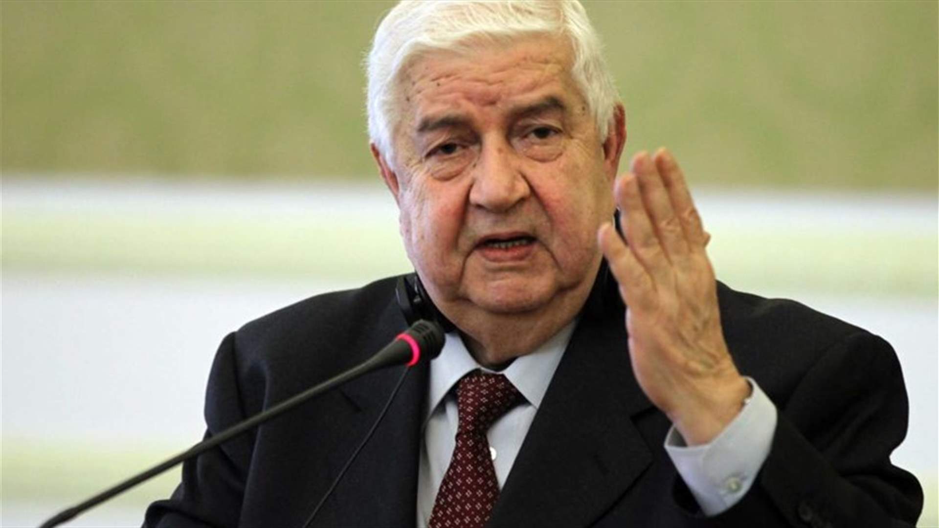 Syrian foreign minister to visit Russia this month - TASS