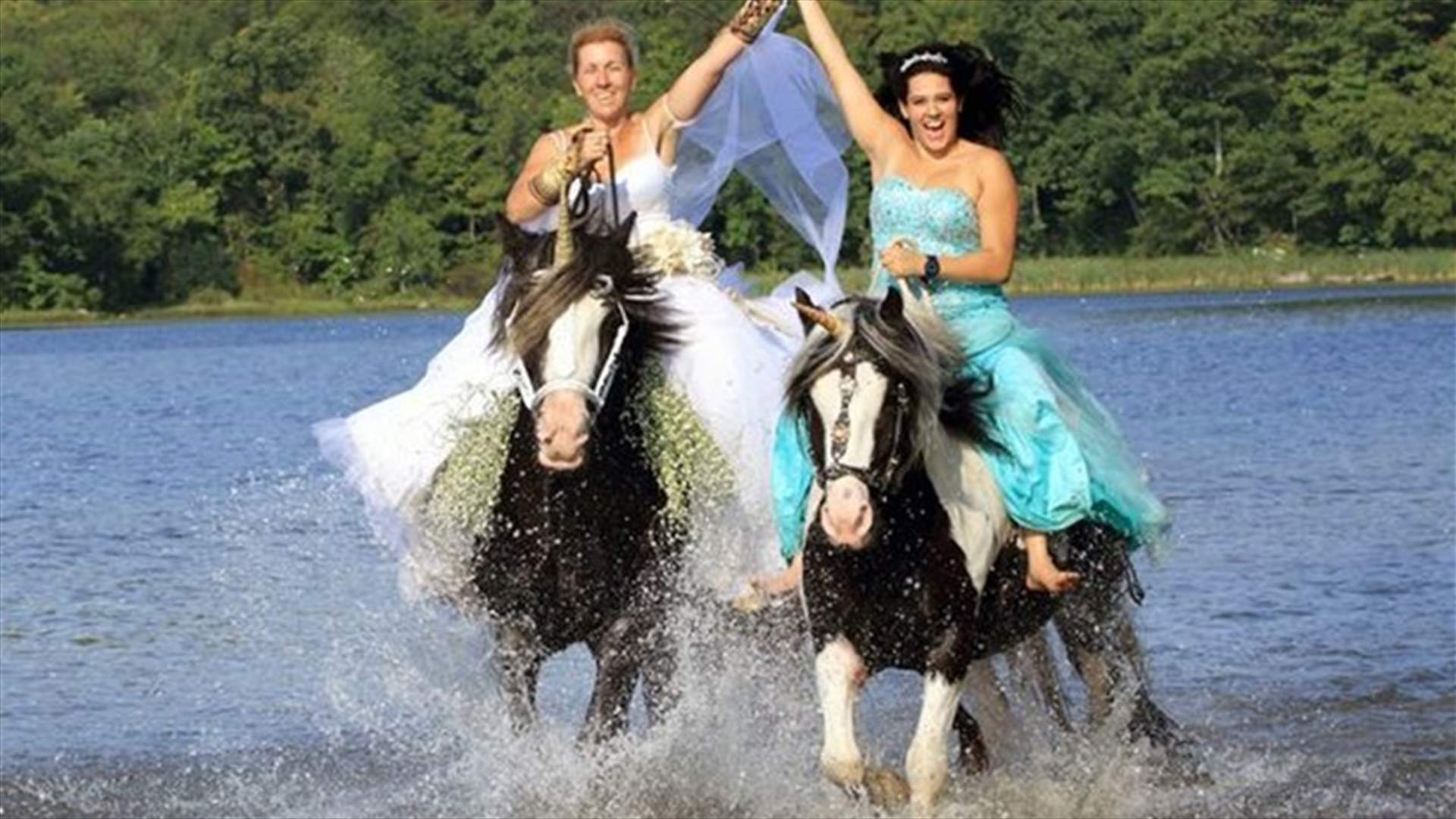 [PHOTOS] Bride Gets A Dunking After &#39;Unicorn&#39; Throws Her Into River 