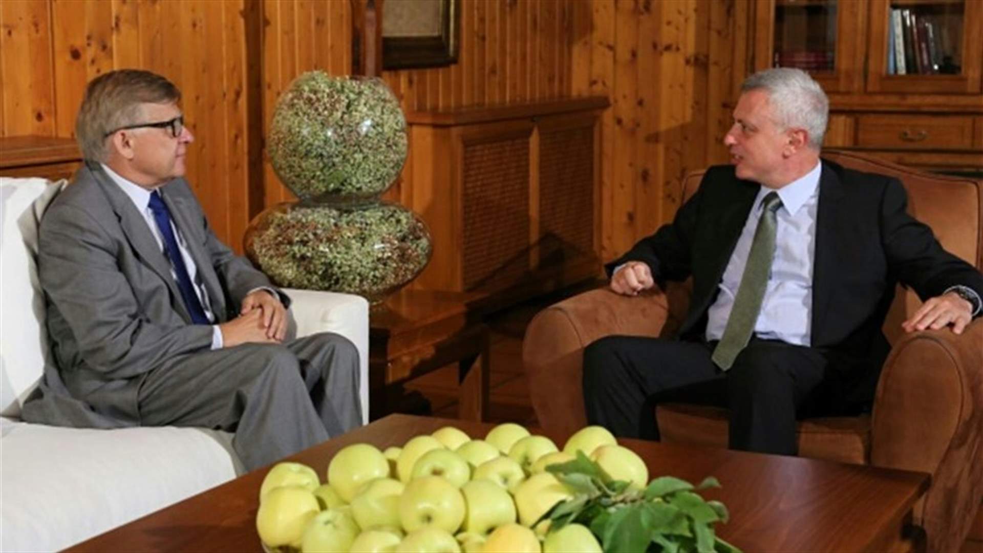 زاسبكين والسفير المصري في بنشعي