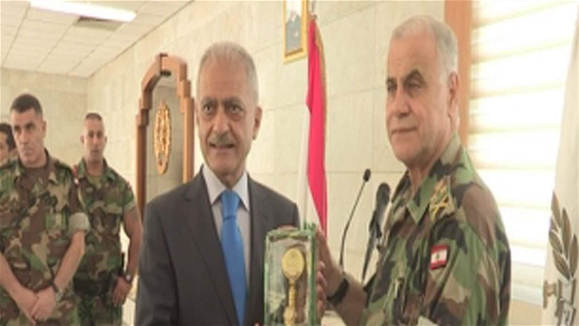 قهوجي يترأس حفل تكريم اللواء الركن وليد سلمان