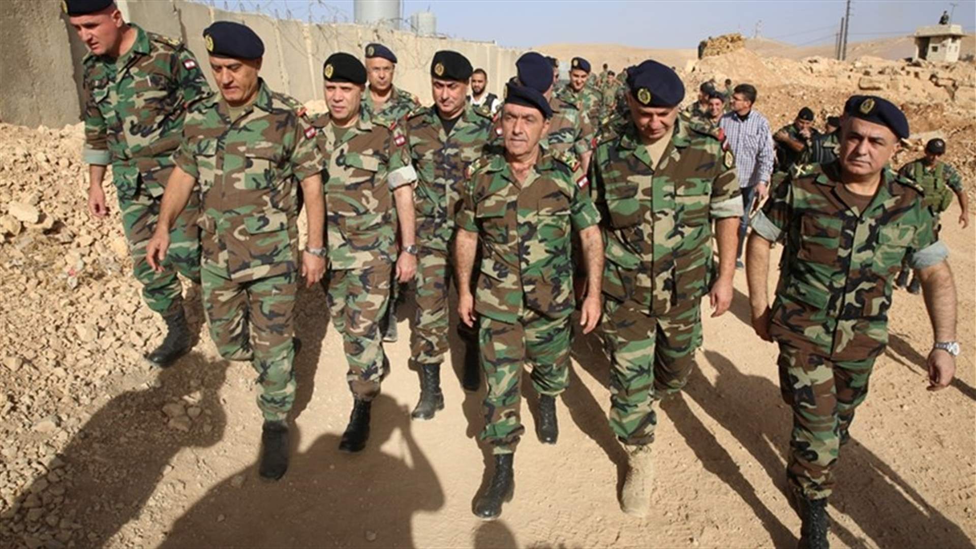 رئيس الأركان تفقد الوحدات العسكرية في عرسال ورأس بعلبك 