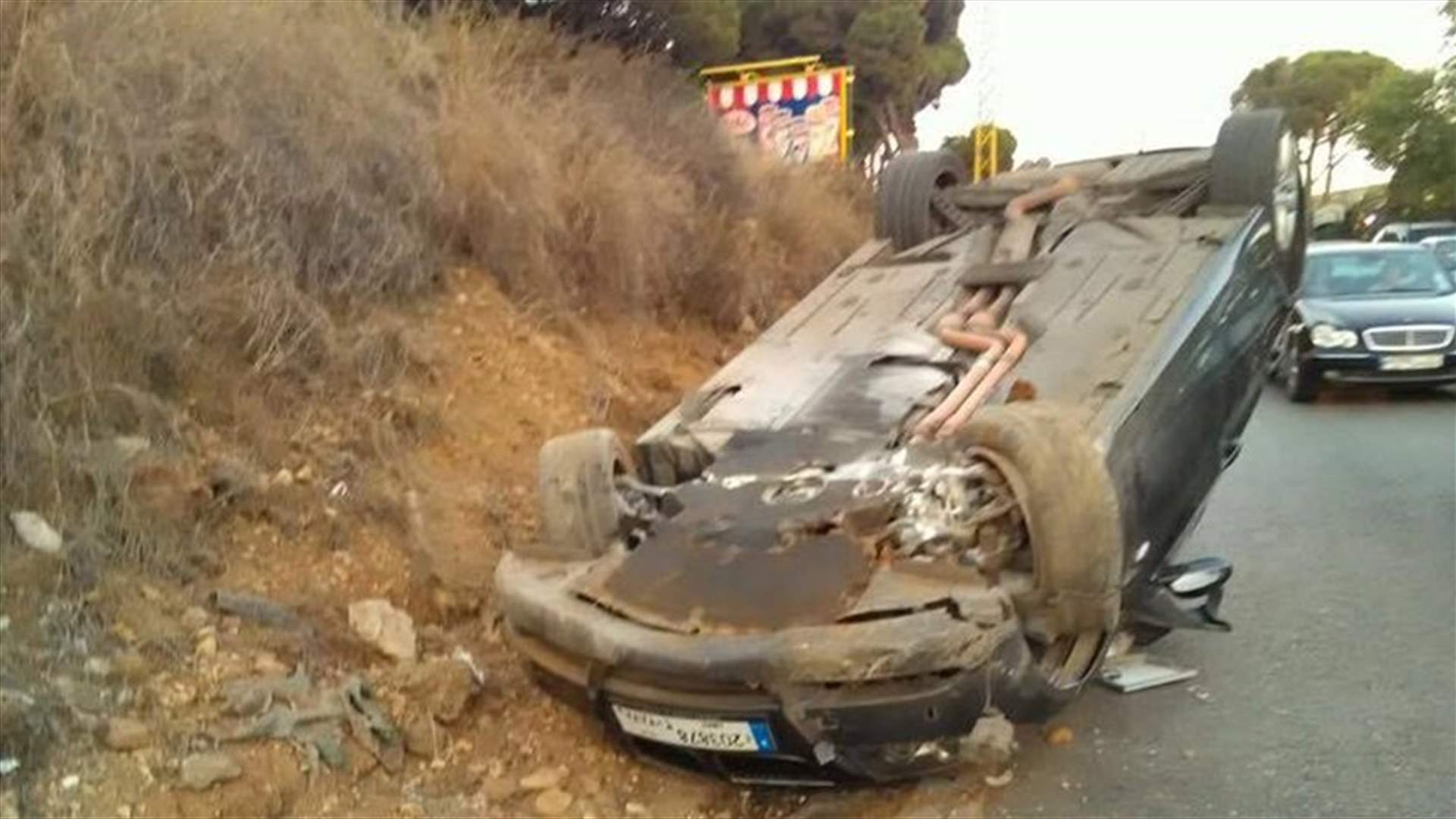جريح اثر حادث سير في جعيتا