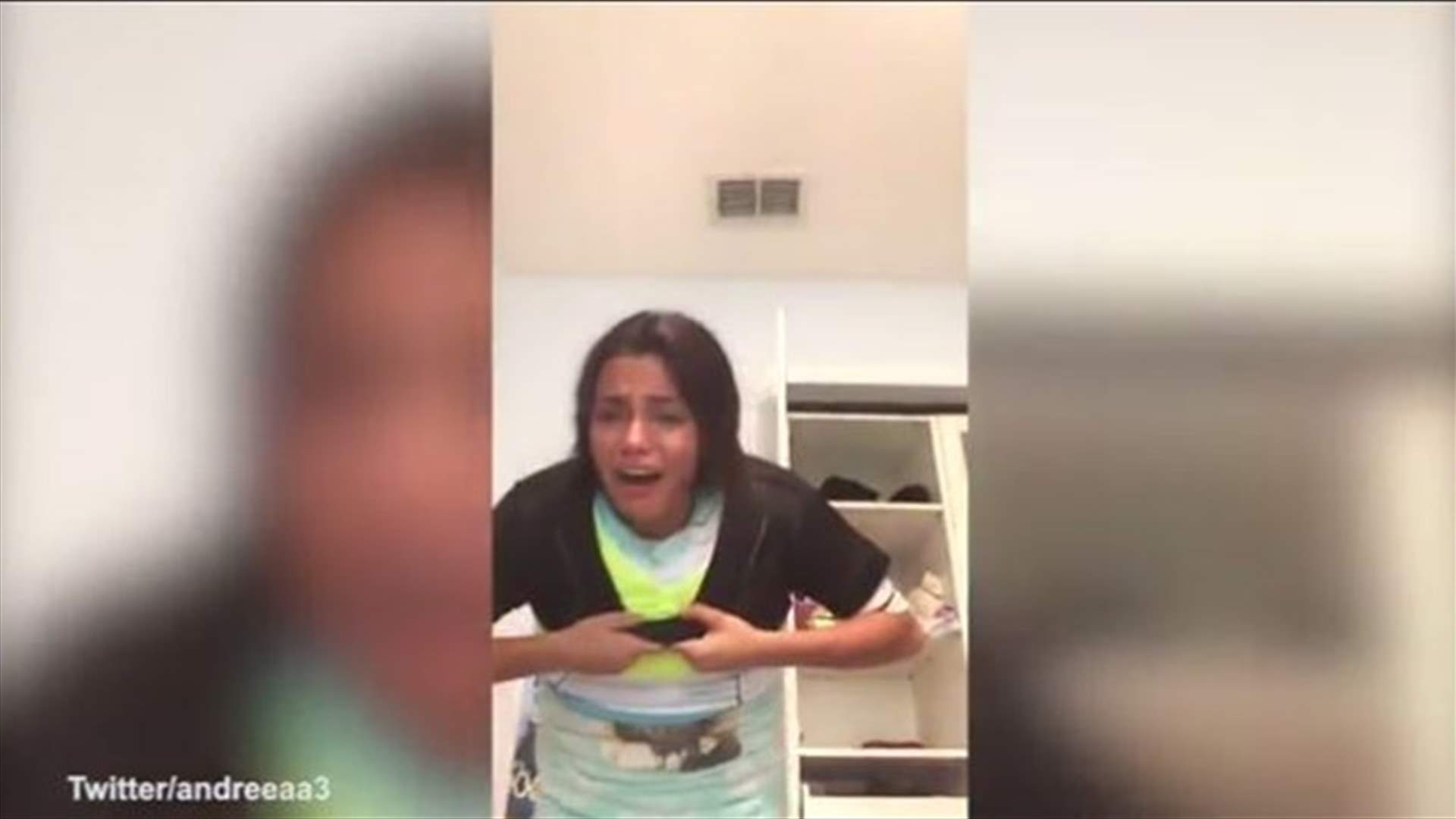 بالفيديو: شابة في حالة هيستيرية... والسبب تحدٍ جديد على الانترنت!