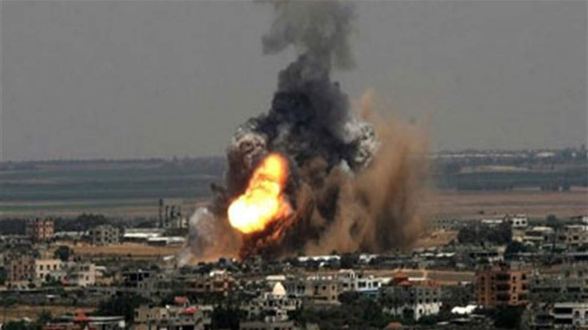 غارة جوية اسرائيلية على قطاع غزة