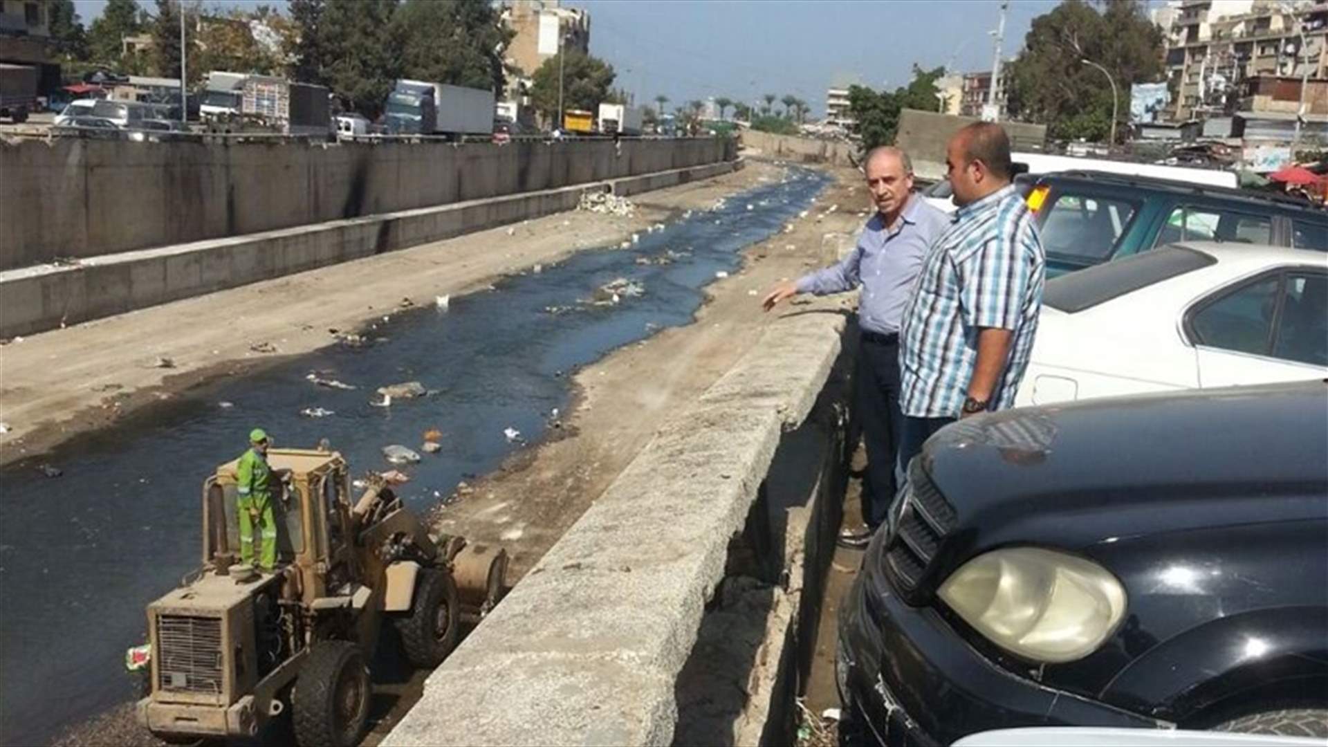 شركة لافاجيت انجزت تنظيف مجرى نهر ابو علي