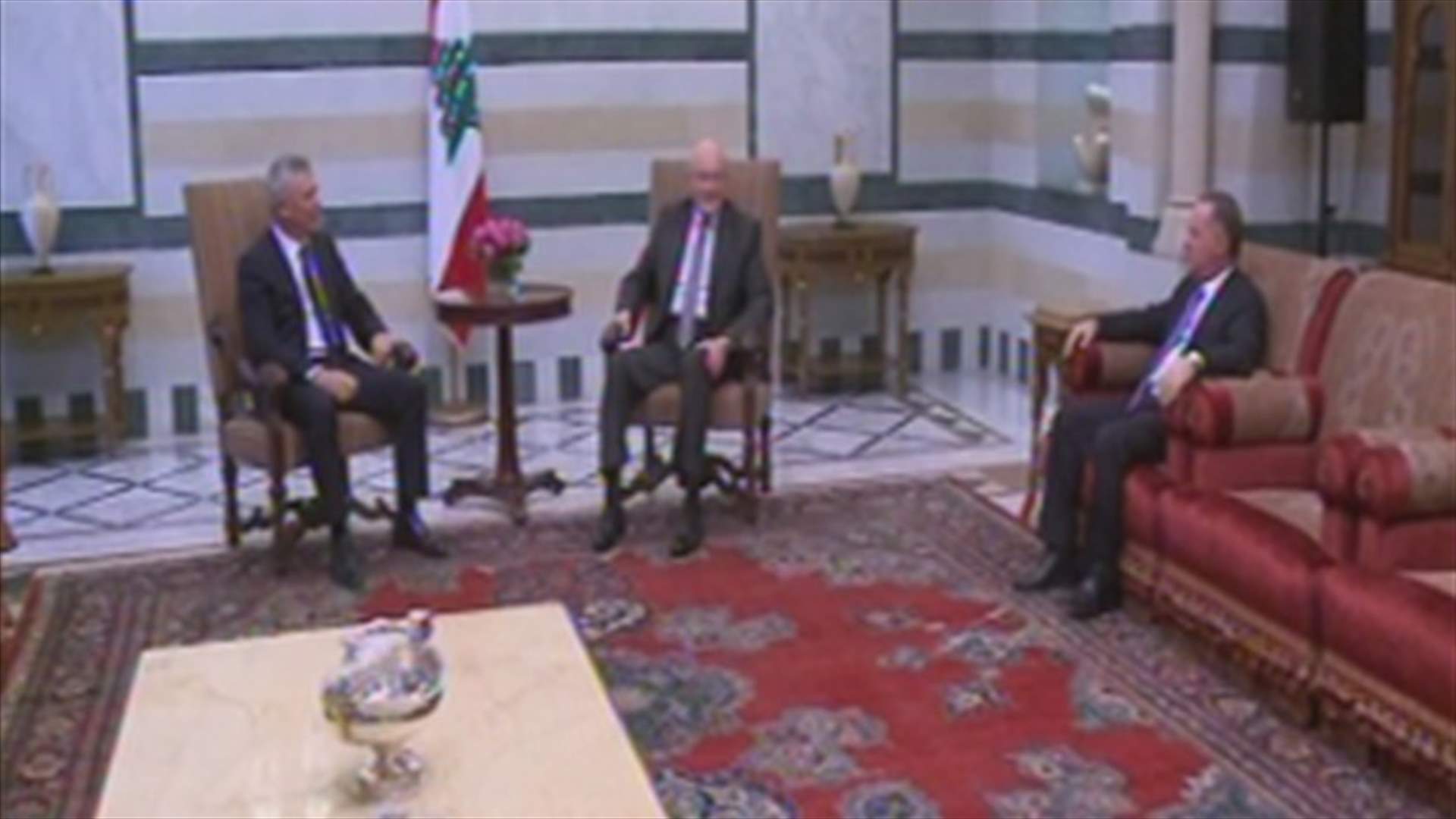 MP Sleiman Frangieh meets with Salam at Grand Serail