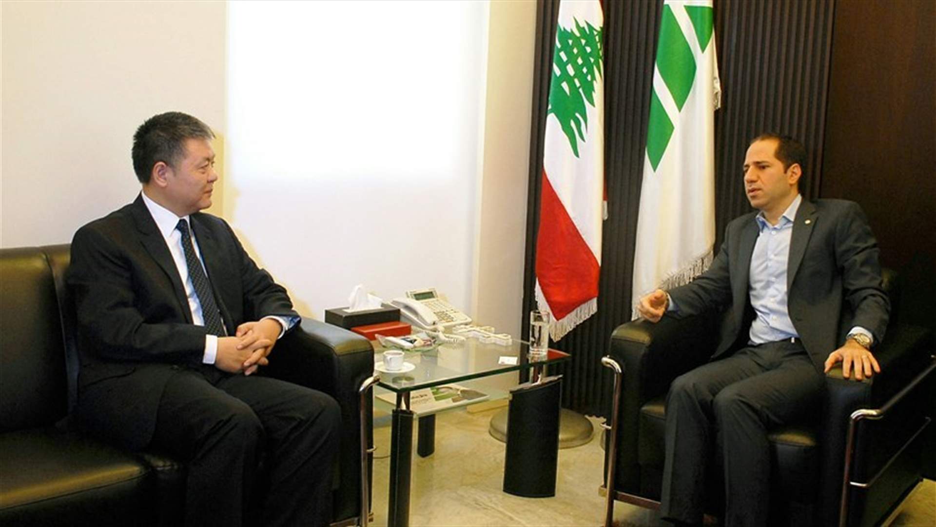 Gemayel meets with Chinese ambassador