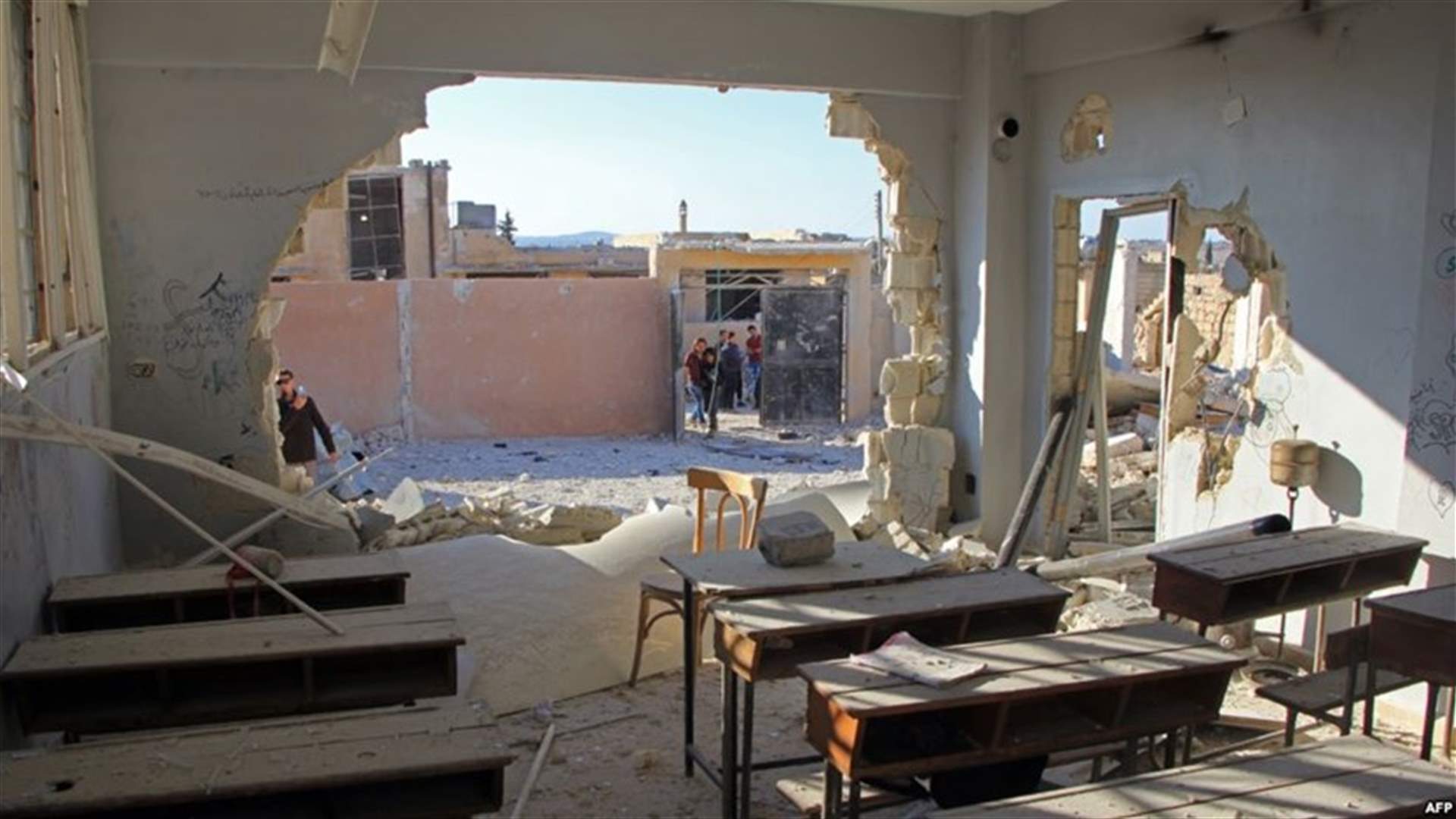 روسيا: لا أدلة على وجود أطفال داخل مدرسة تعرضت للقصف في إدلب