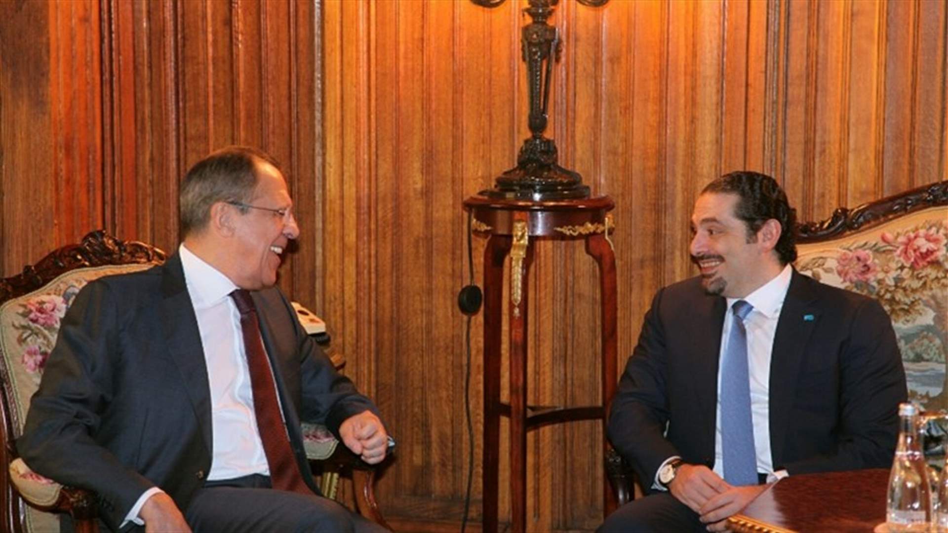 لافروف أبرق للحريري مهنئا
