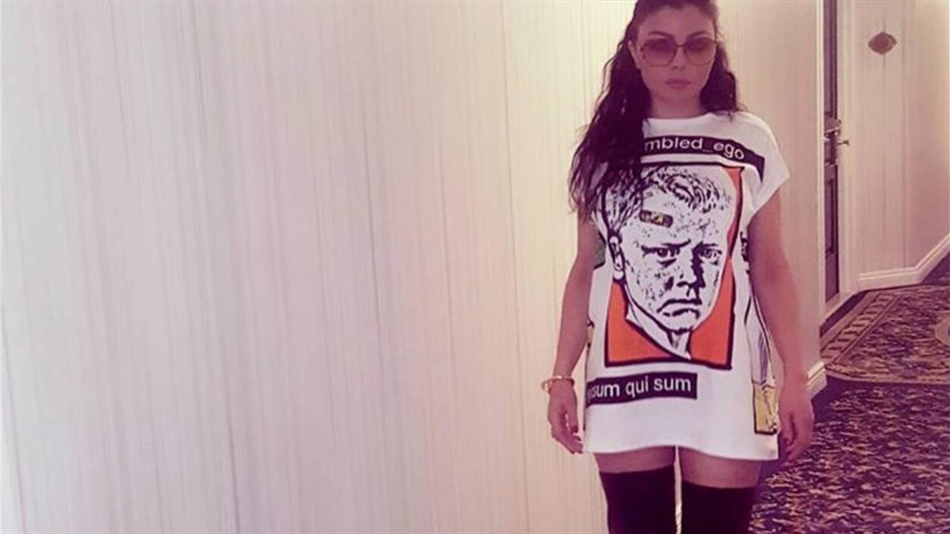 بالفيديو: شاهدوا ضخامة حراس هيفا وهبي في أميركا