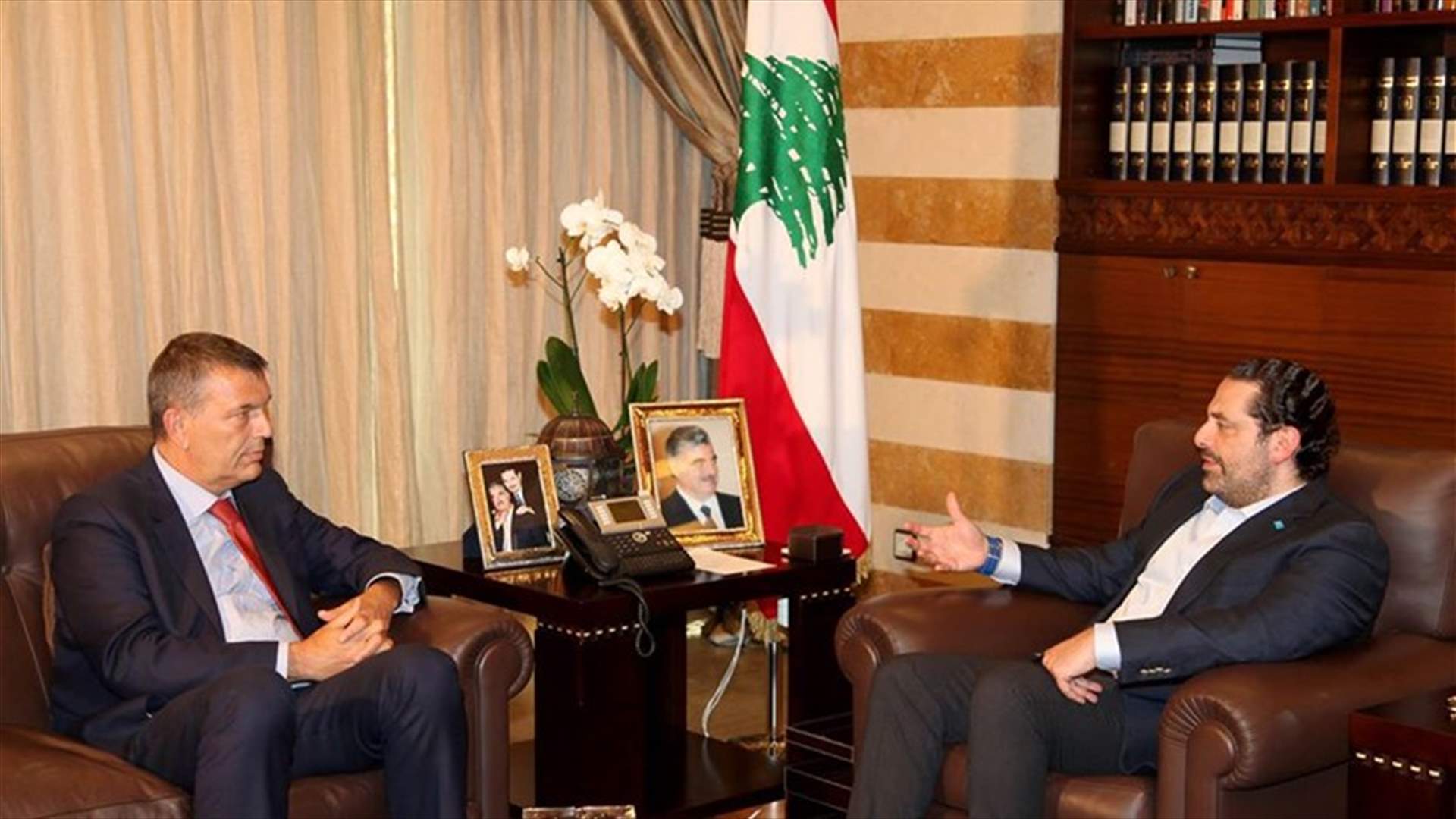 الحريري التقى لازاريني :لايلاء مسألة النازحين السوريين في لبنان اهتماما كبيرا