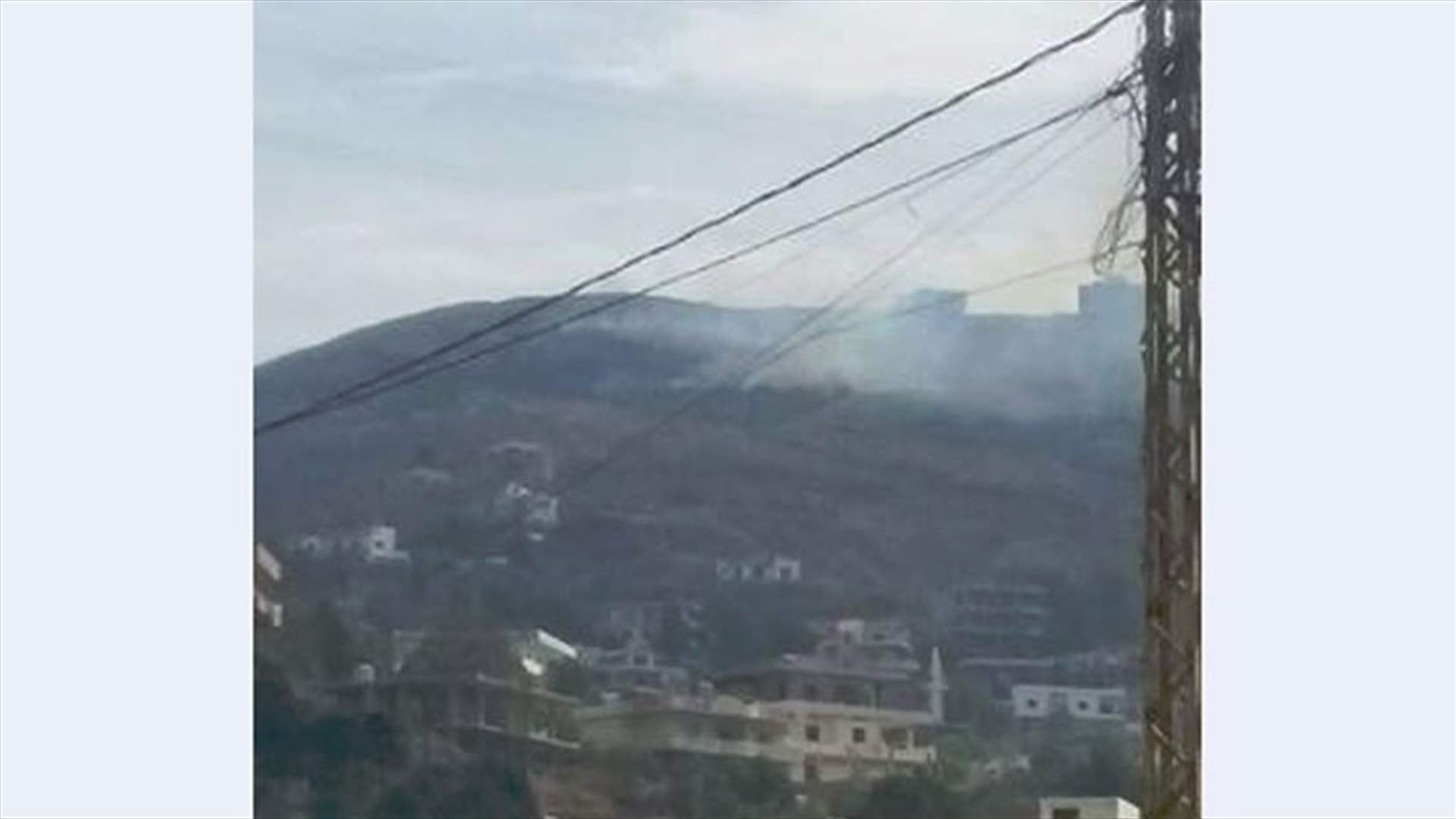 حريق كبير يمتد من جبل كروم عرب باتجاه بلدة مشحا 