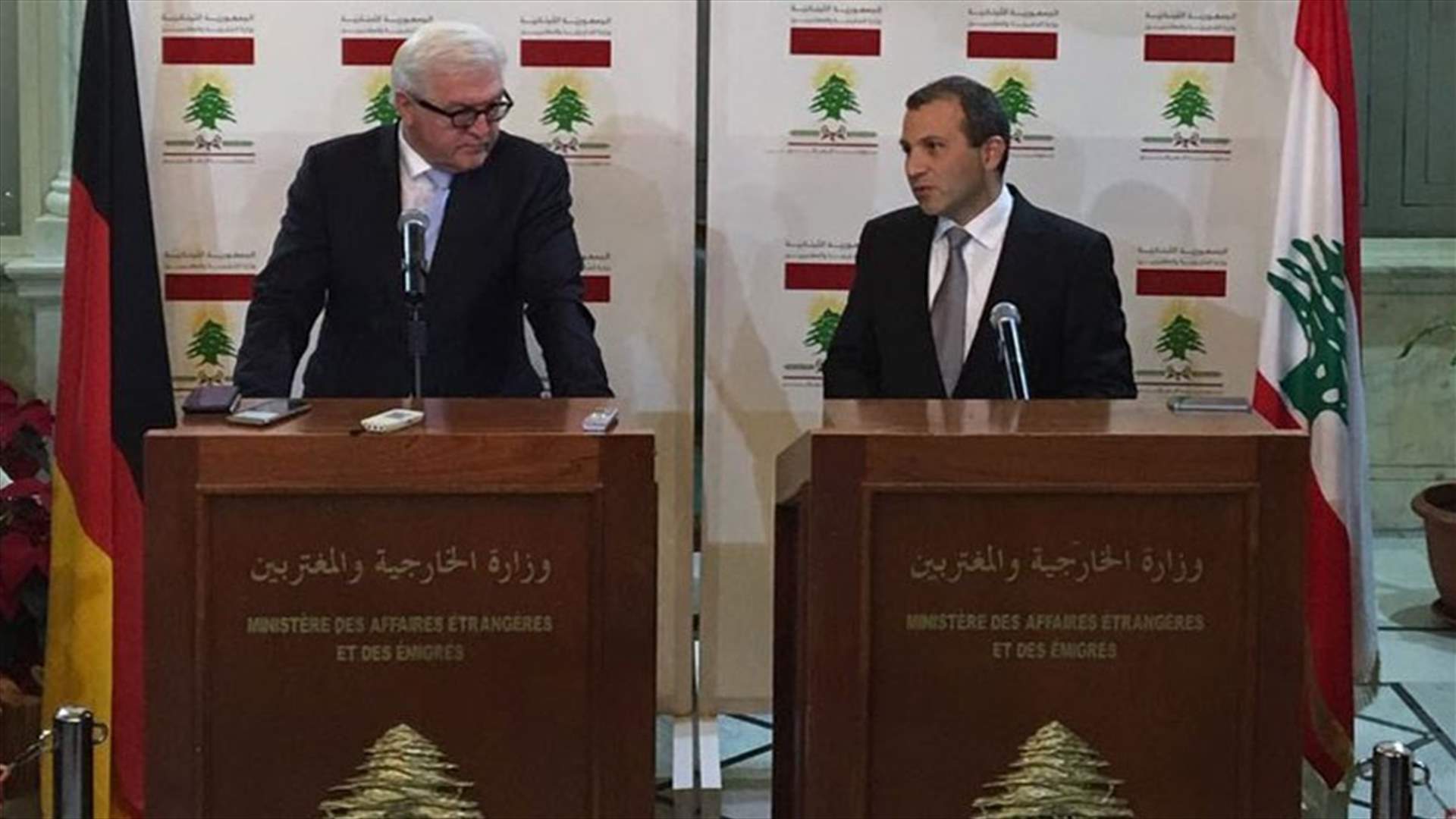 Minister Bassil meets with Turkish, German counterparts 