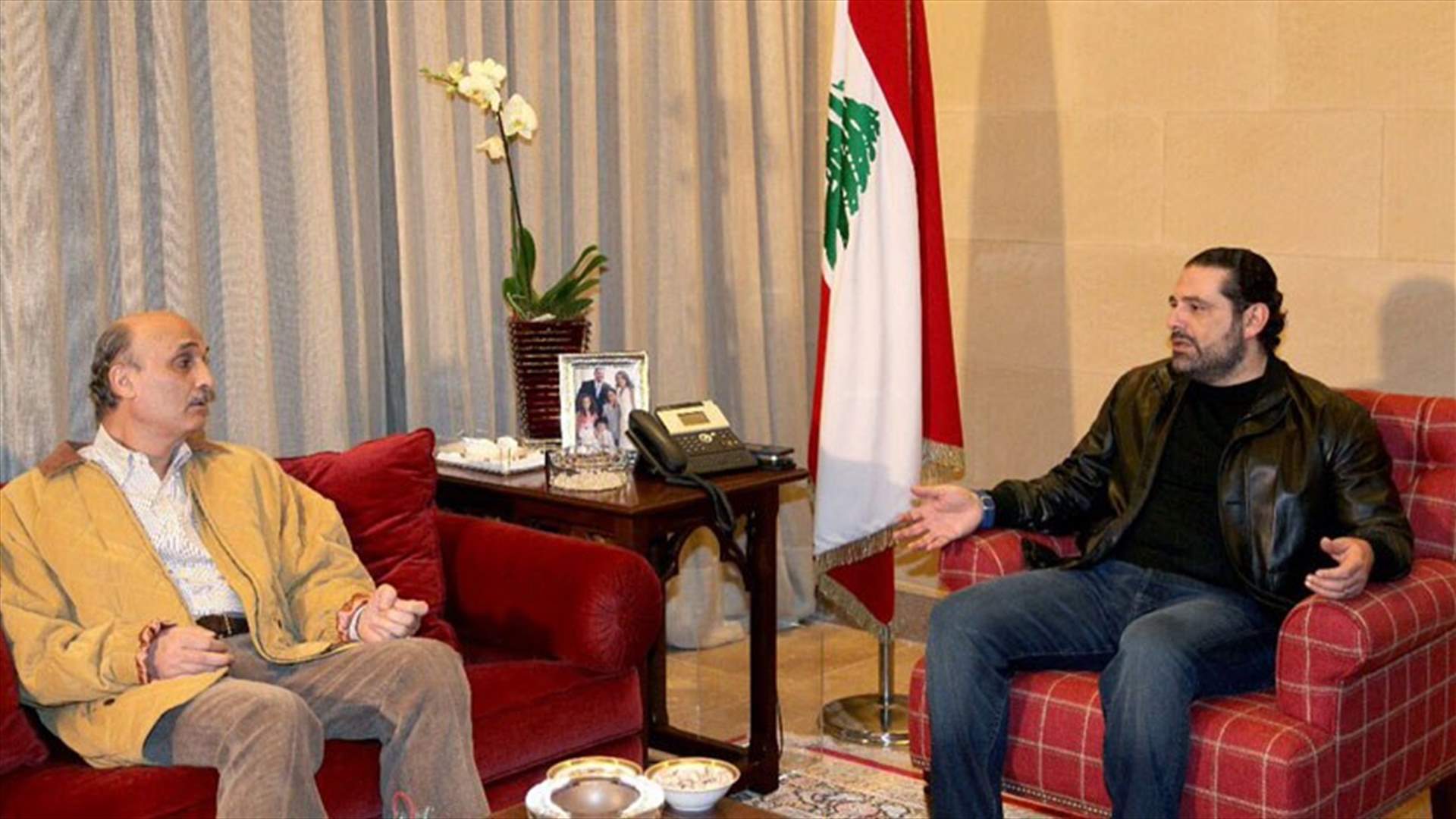 جعجع التقى الحريري في بيت الوسط 