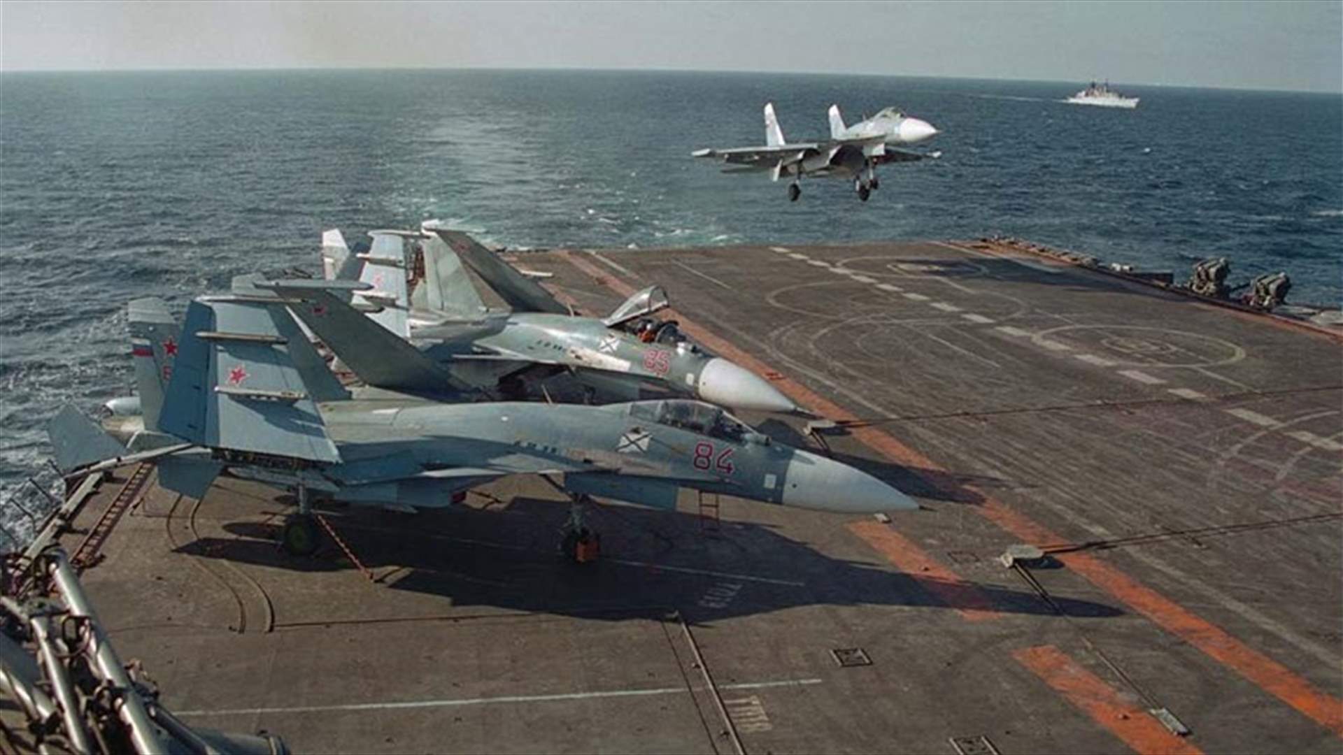 Russian warplane crashes in Mediterranean, pilot safe - agencies