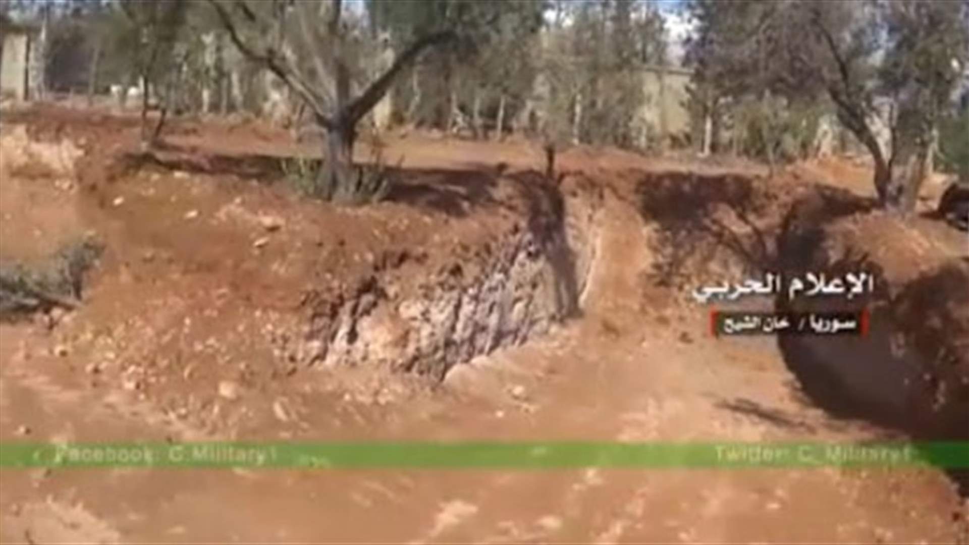 بالفيديو- مشاهد لخنادق وأنفاق يستخدمها المسلحون في ريف دمشق