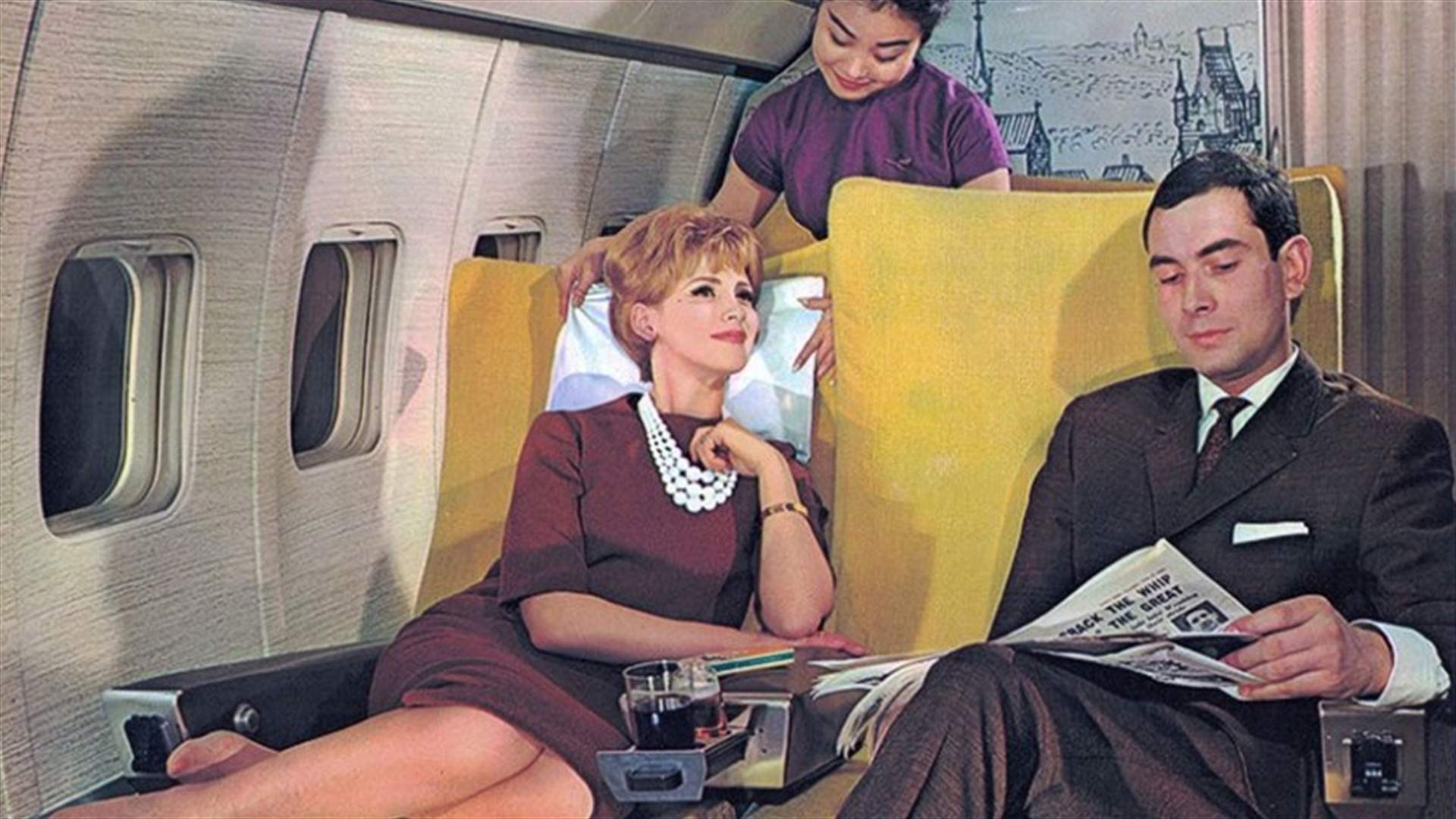 كيف كانت الحياة على الطائرة في الخمسينات؟