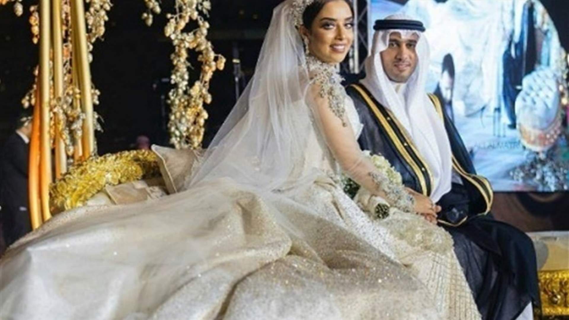 بالفيديو: فستان بلقيس من 24 ألف قطعة ألماس.. وأحرجها فسقط ليلة زفافها