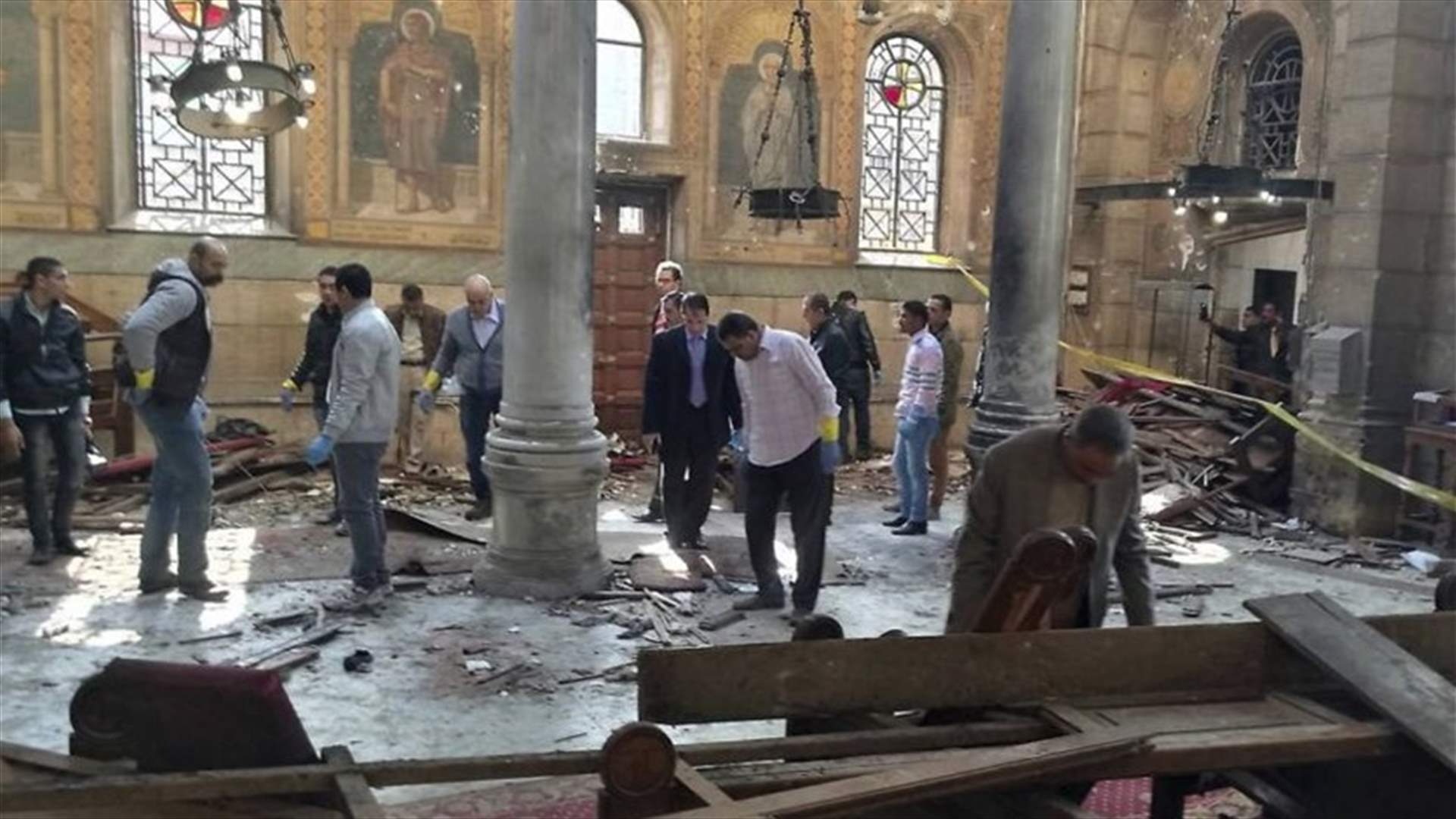 توقيف اربعة مشتبه بهم اضافيين في الاعتداء على الكنيسة في القاهرة