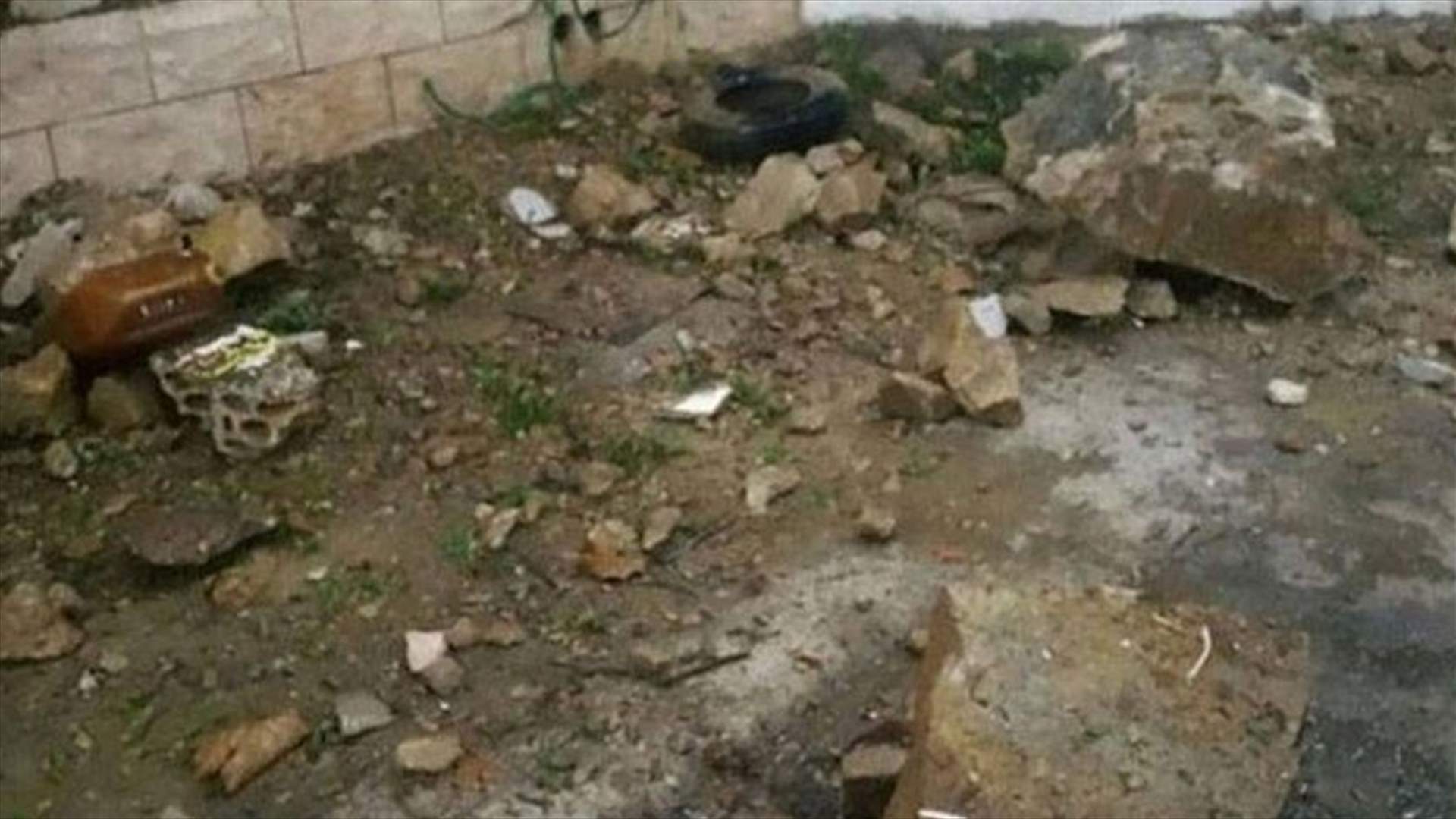 إنهيار جدار في الضنية... 