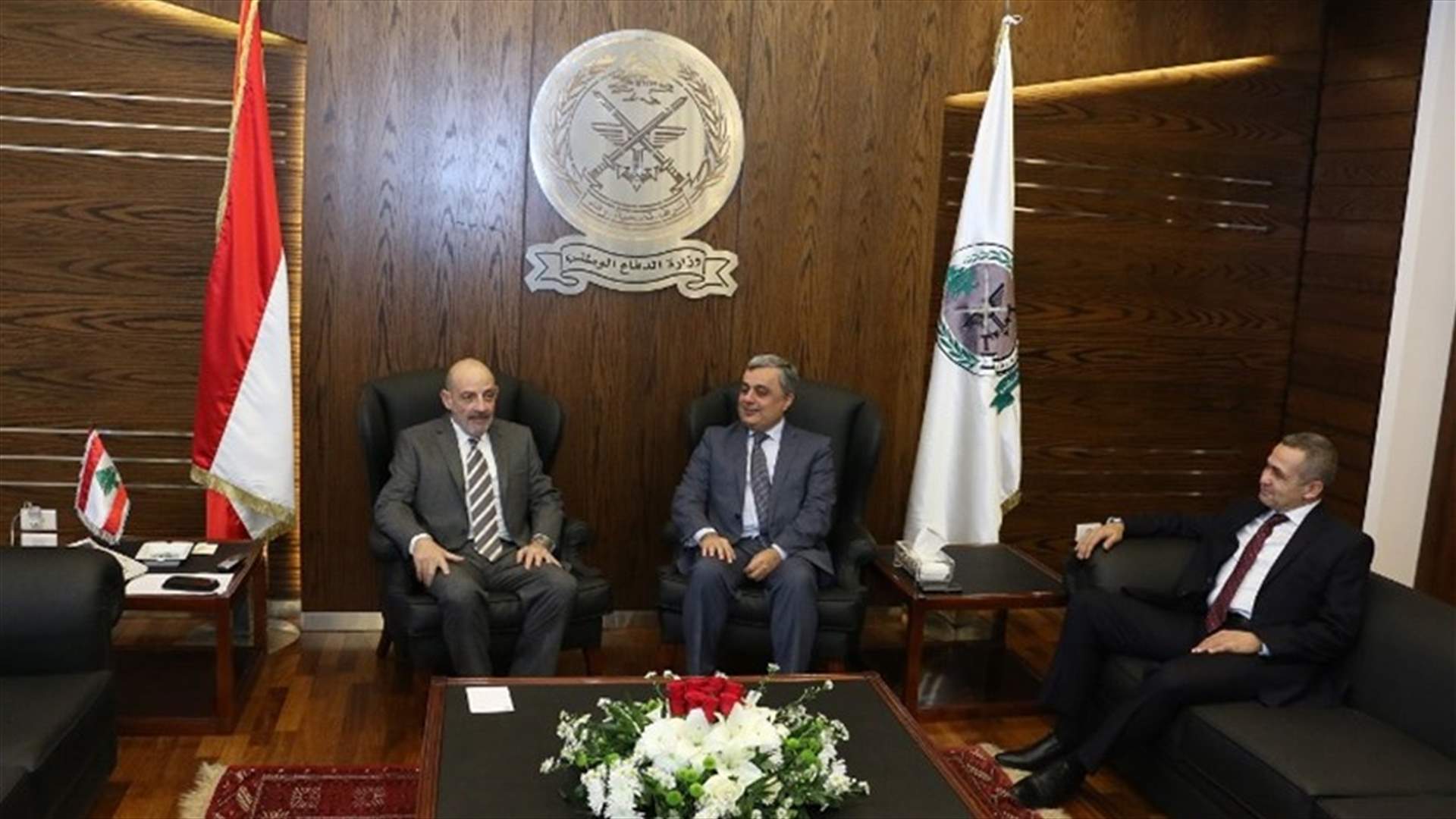 الصراف التقى قرعة وبحثا في الاوضاع الامنية