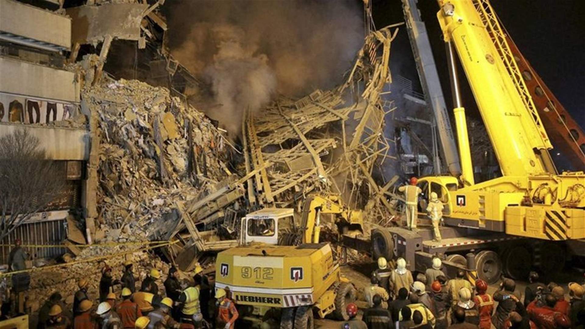 Iran rescuers find 3 bodies at collapsed building, hopes for survivors fade