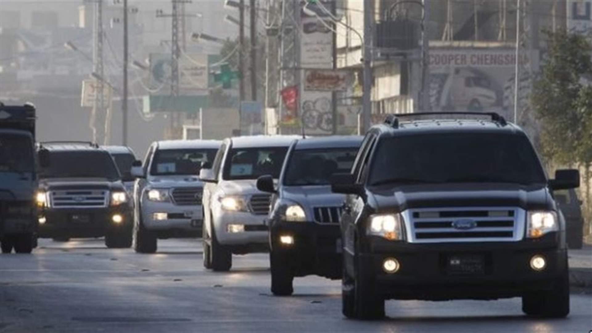 دخل بين سيارات موكب اللواء بصبوص...وهذا كان مصيره