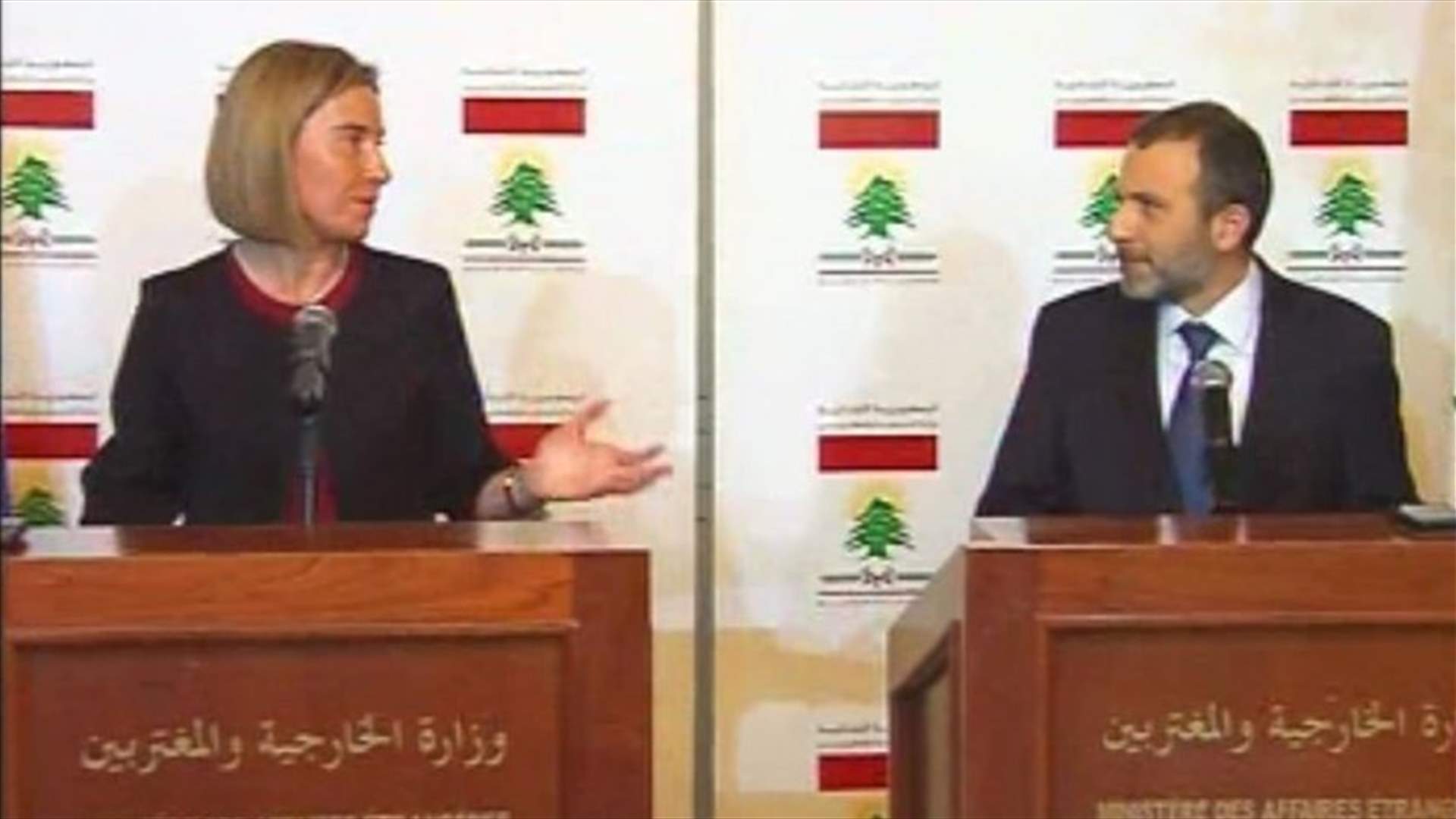 Bassil meets with Mogherini 