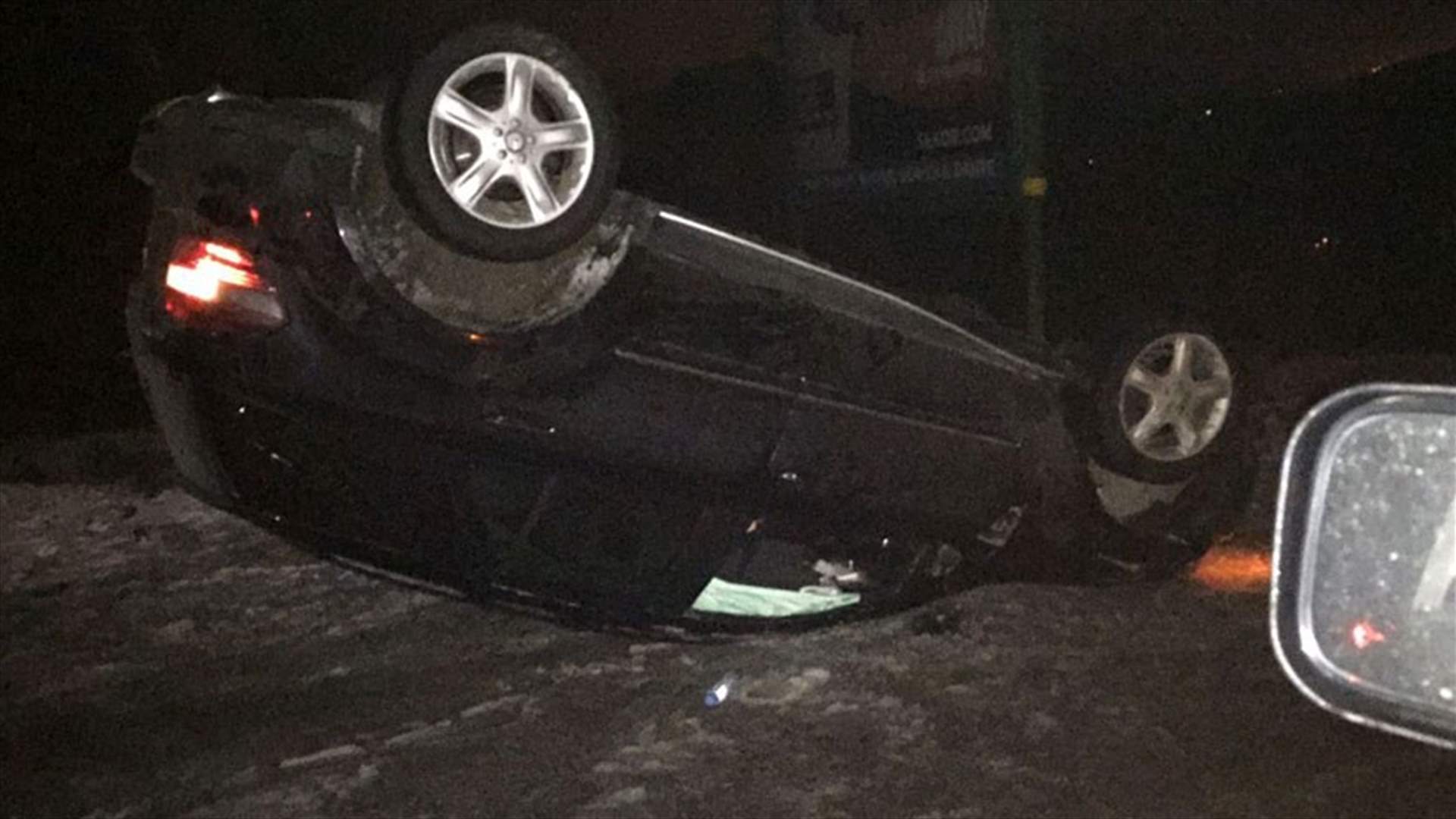 انقلبت سيارتهم على طريق جزين... وهذا ما حصل 