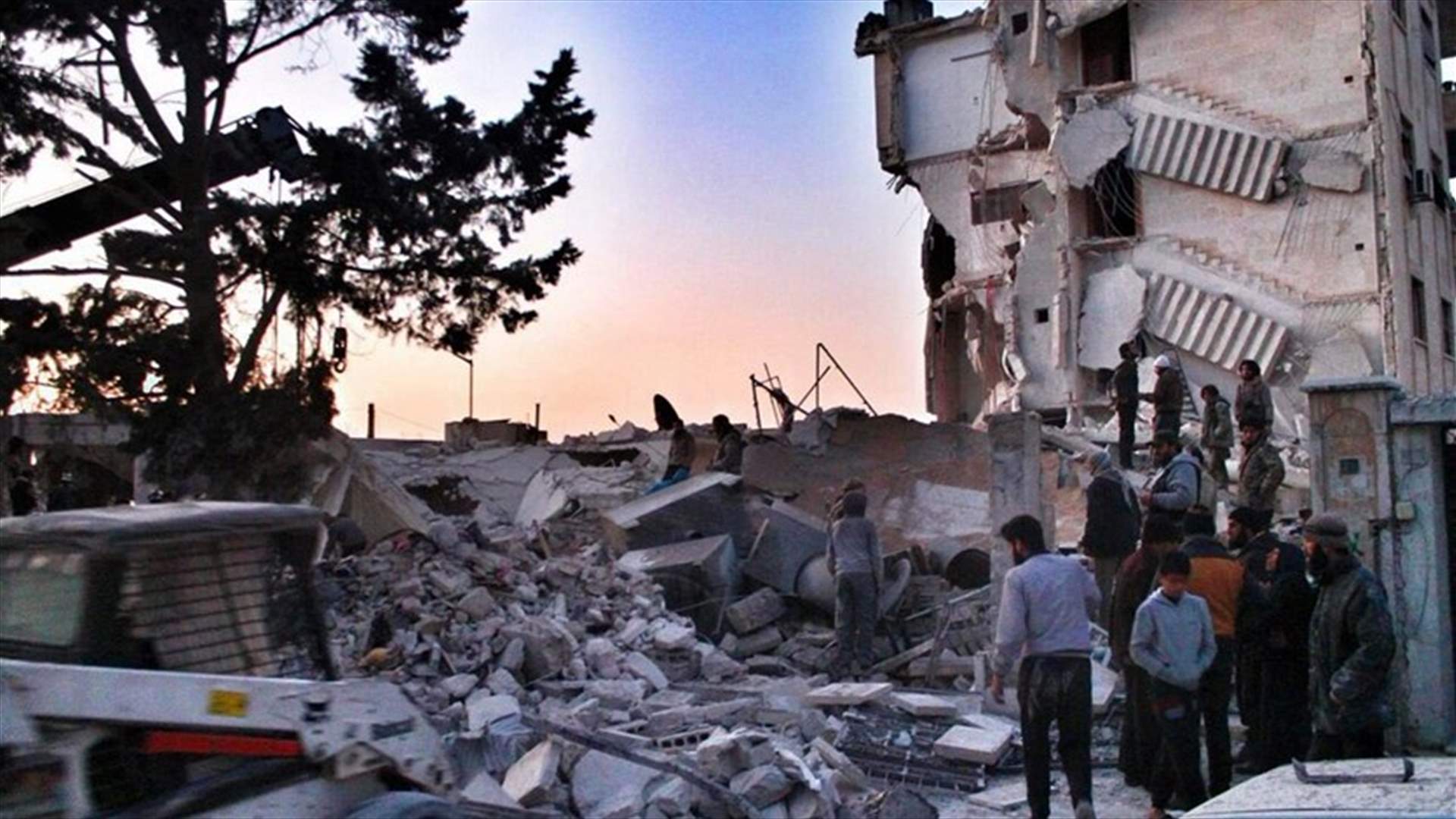 Air strikes hit Syria's rebel-held Idlib, around 30 dead - residents, monitor