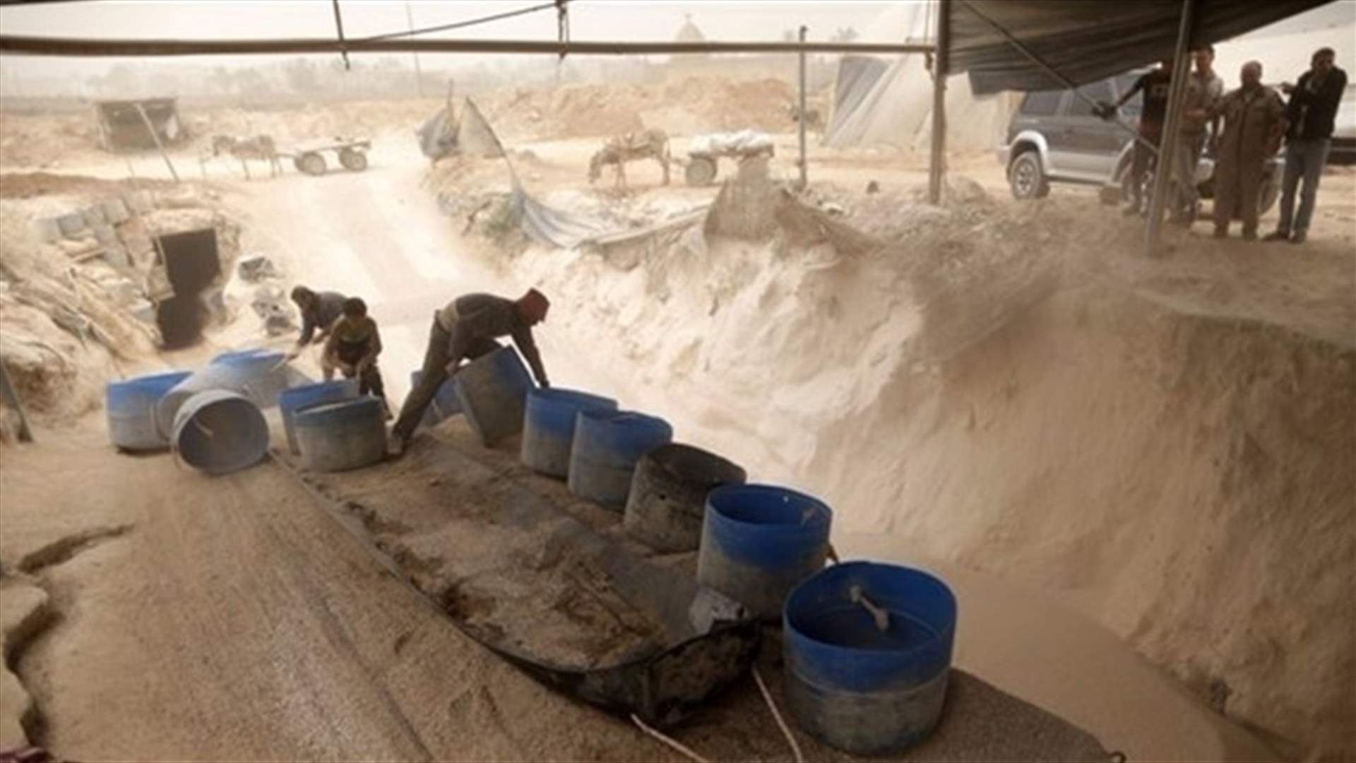 قتيلان فلسطينيان في غارة اسرائيلية على نفق بين غزة ومصر 