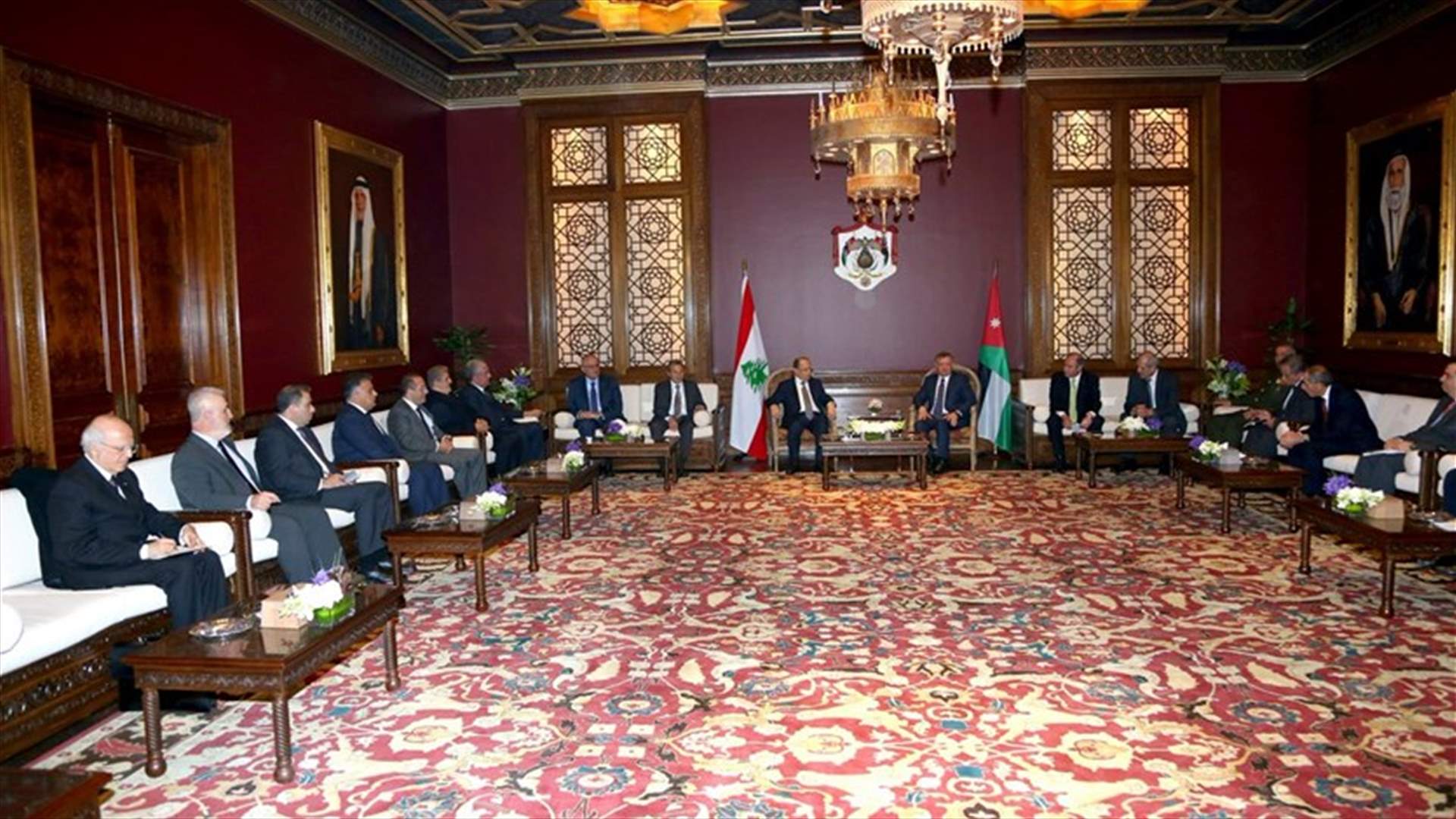 بالصورة...انطلاق اللقاء الموسع للوفدين اللبناني والأردني بمشاركة الرئيس عون والملك عبدالله