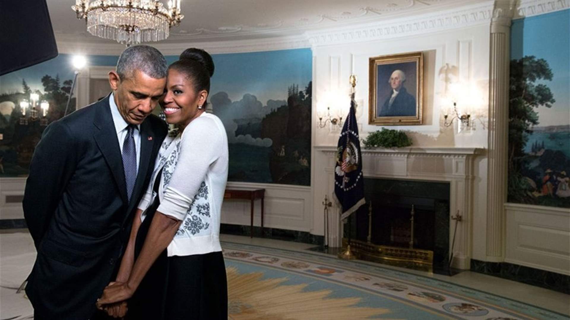 هكذا عايد اوباما زوجته في عيد الحب