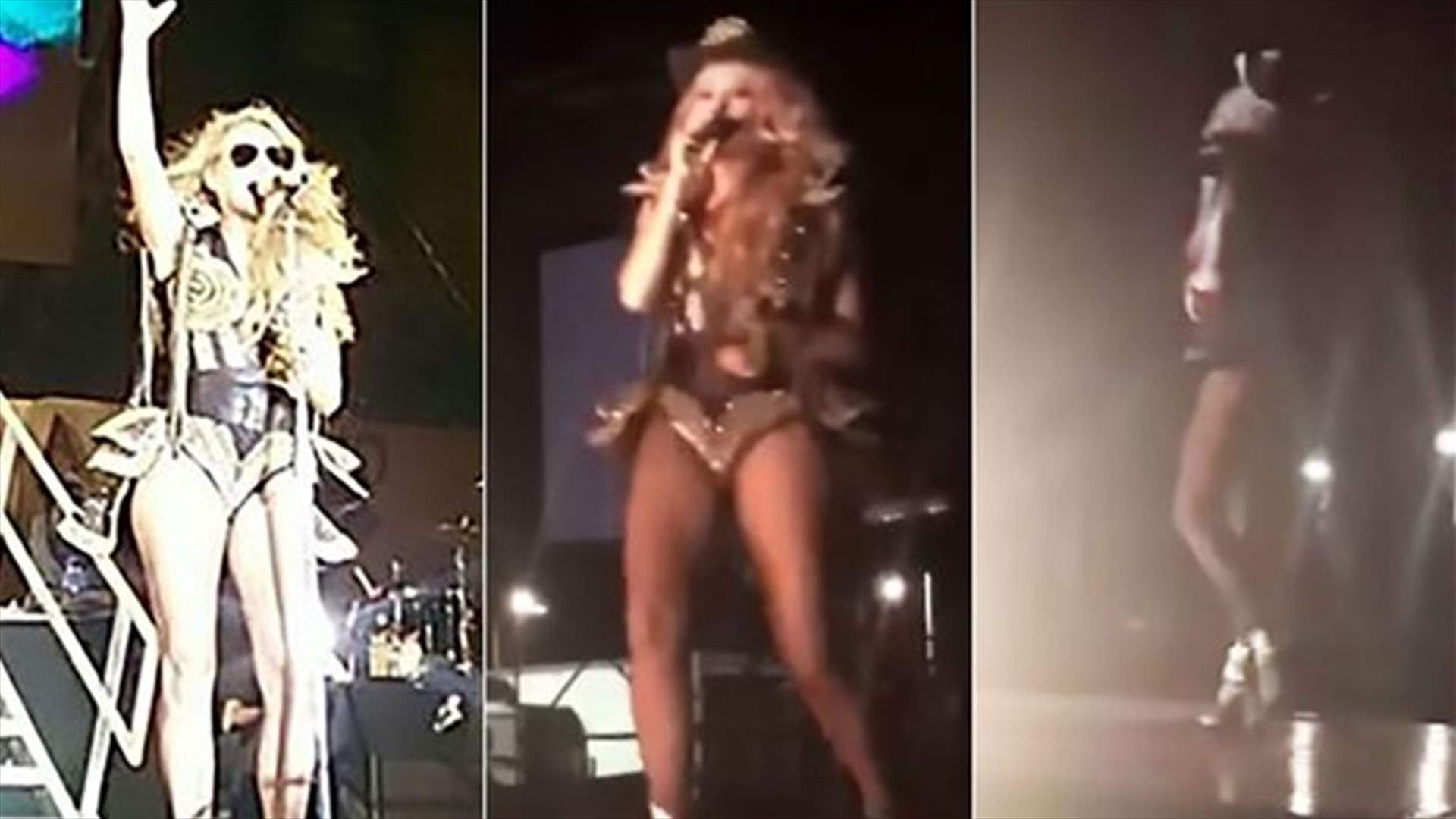 بالفيديو: نجمة ميكسيكية تسقط عن المسرح... بسبب الأضواء!