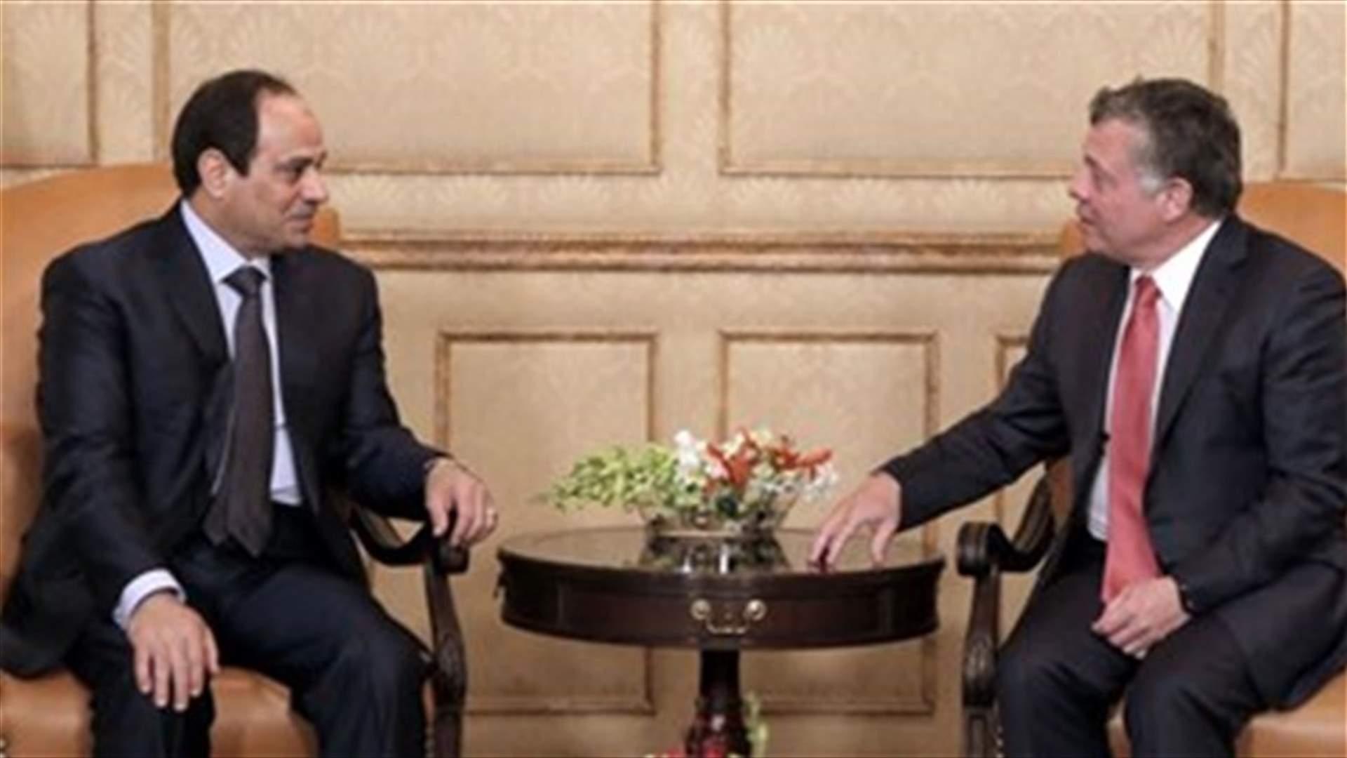 Egyptian president and Jordanian king say two-state solution not up for compromise