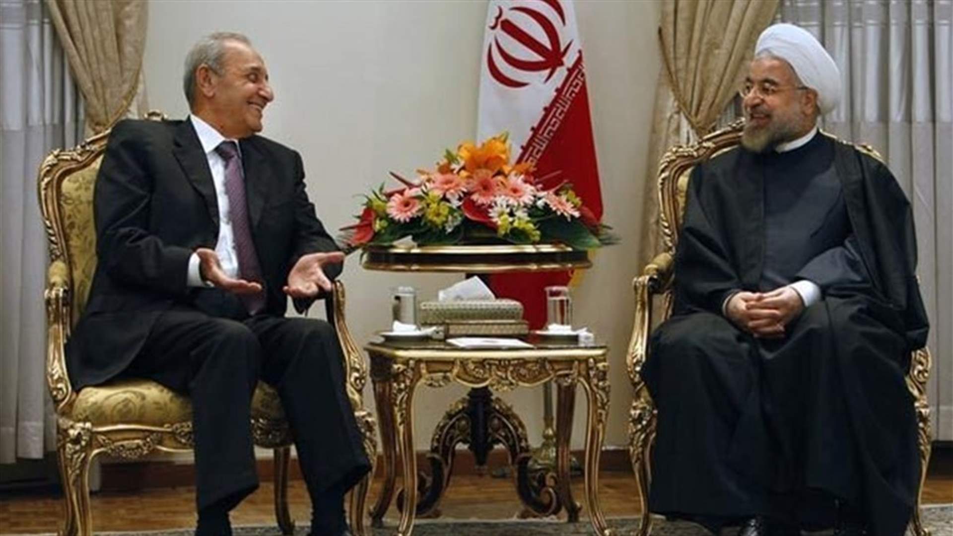 Rouhani addressing Berri: We pin hopes on your role in Lebanon’s stability