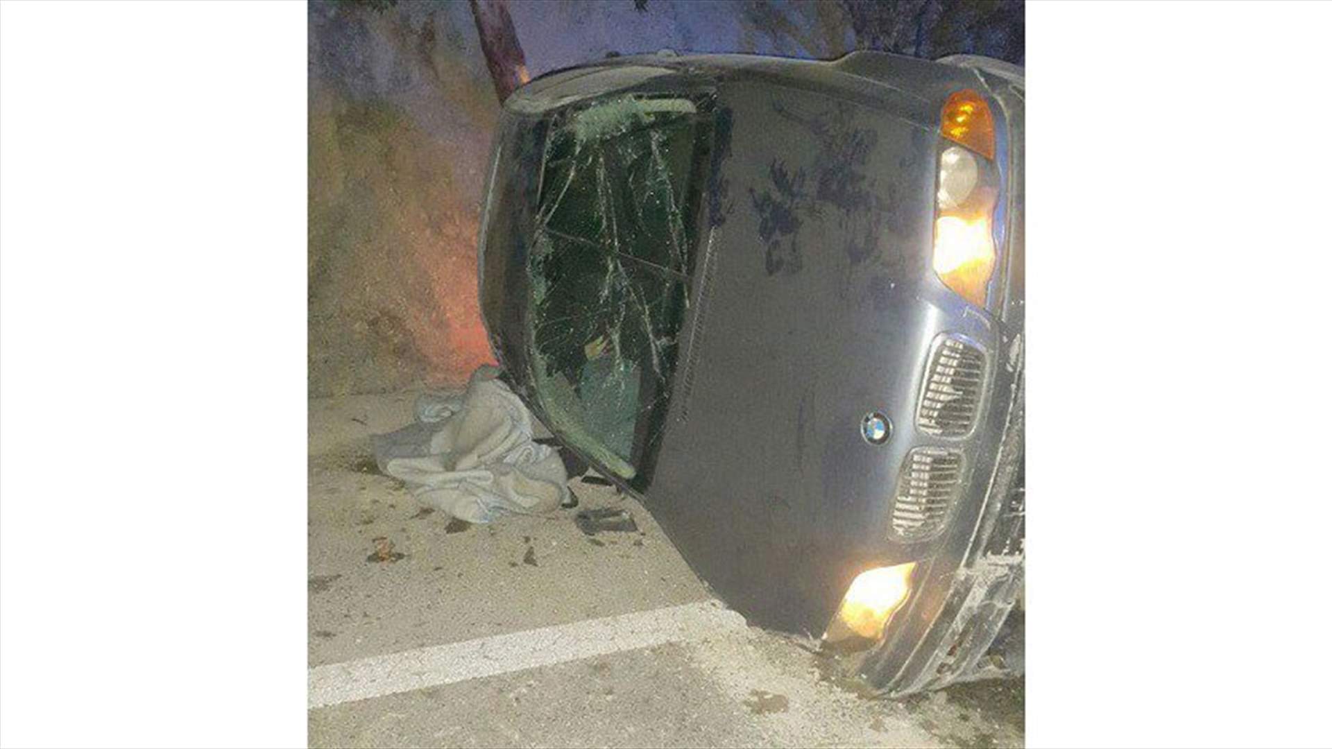 بالصورة- قتيل وجريح في حادث سير مروع على اوتوستراد البترون...