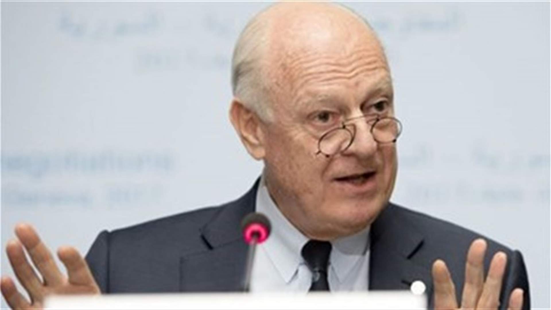 UN's de Mistura meets Syrian government delegation at peace talks