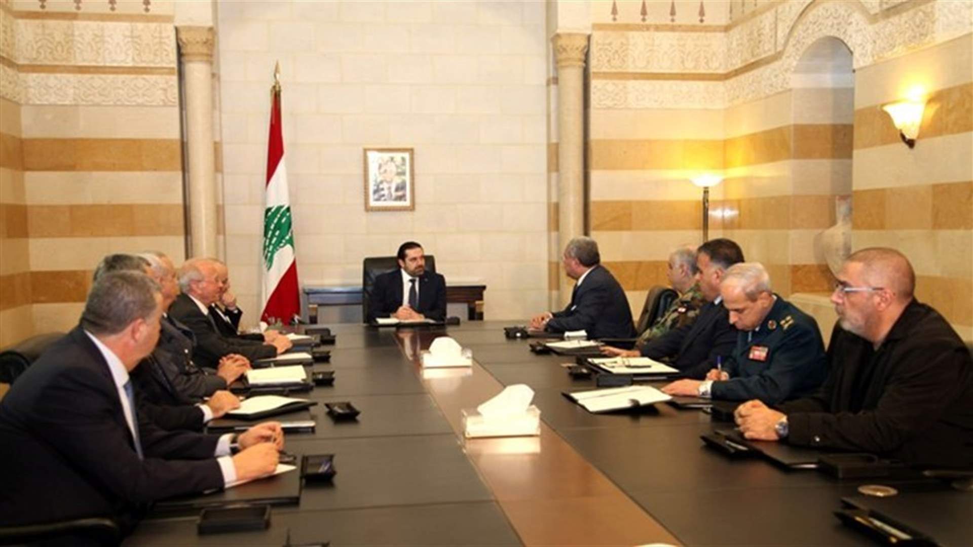 PM Hariri chairs security meeting in Grand Serail