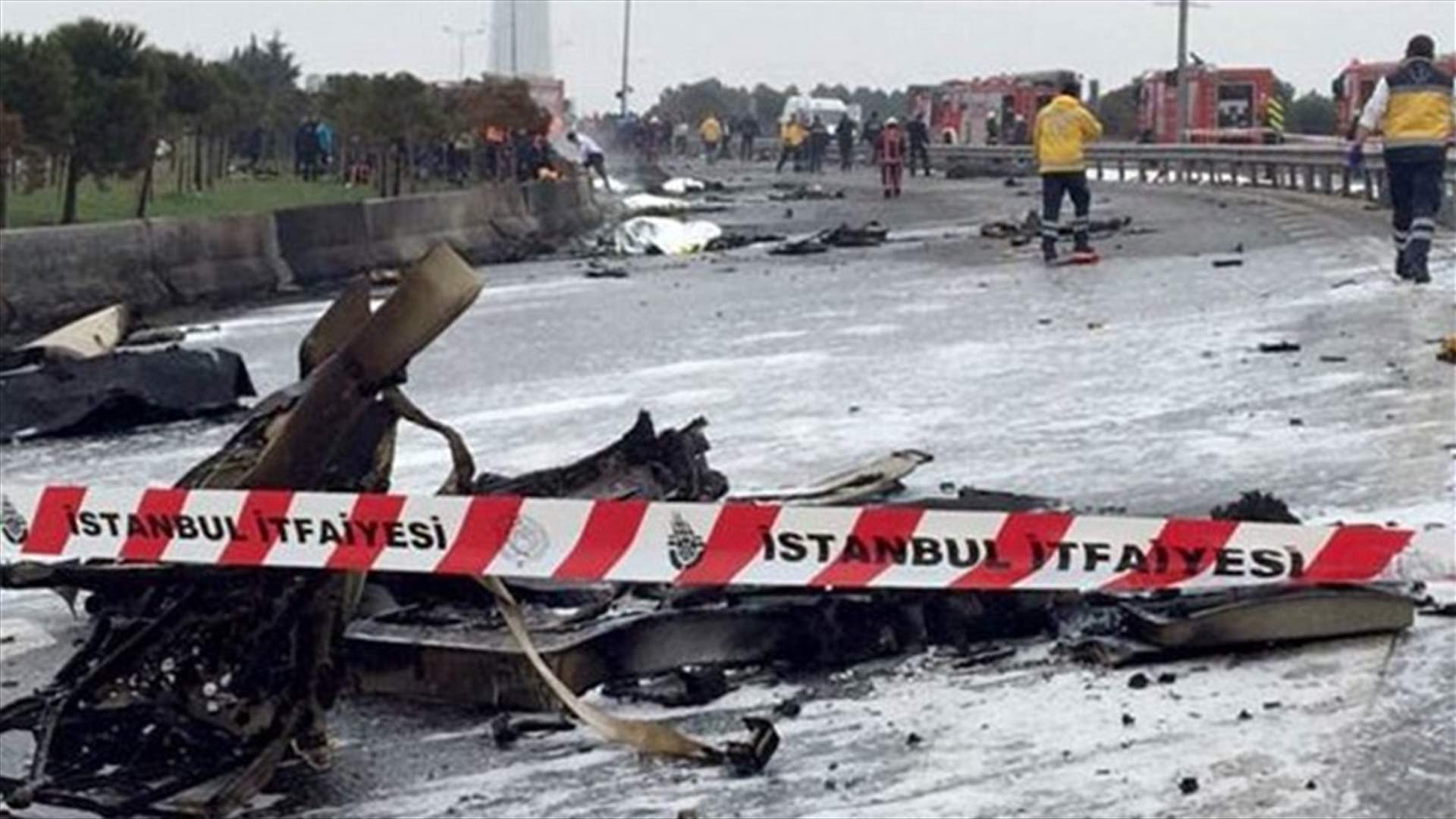 Helicopter with business executives crashes in Istanbul, killing all aboard