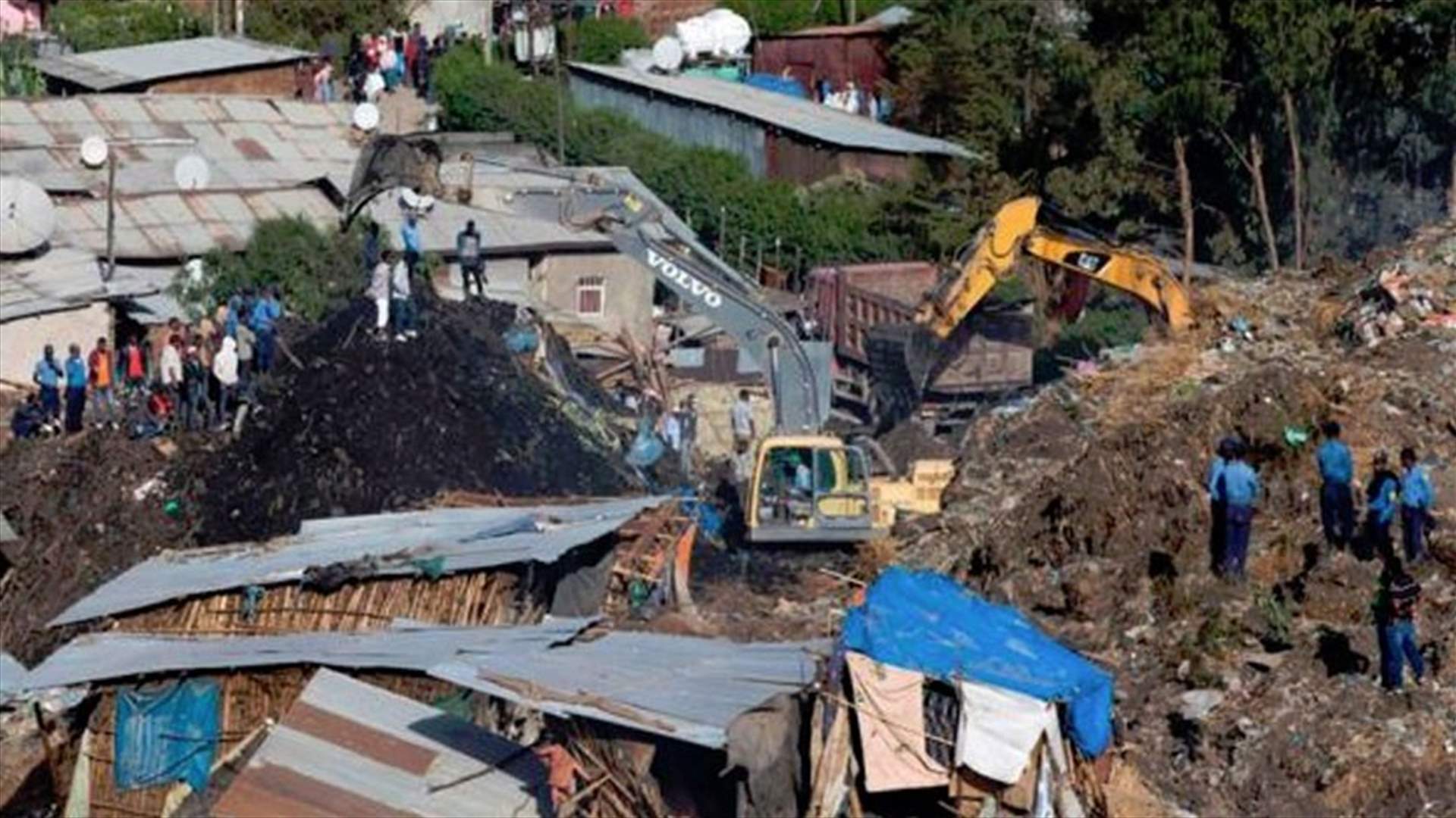 أكثر من 48 قتيلا في انهيار مستودع للقمامة في إثيوبيا