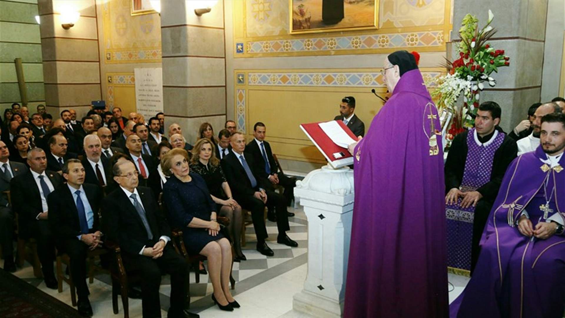 قداس على نية لبنان في كنيسة مار مارون بروما