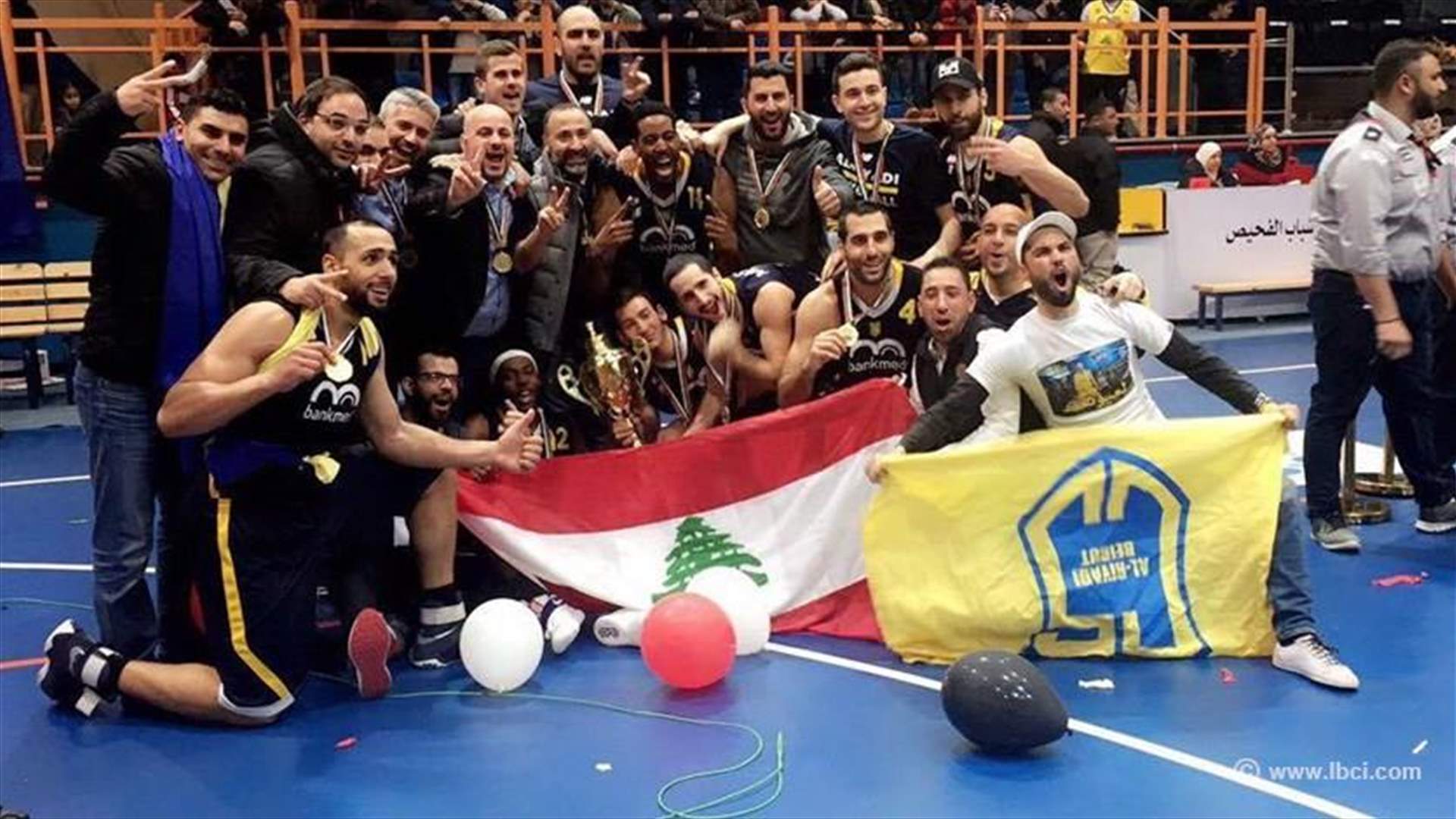 الرياضي اللبناني يحرز لقب بطولة غرب آسيا للأندية