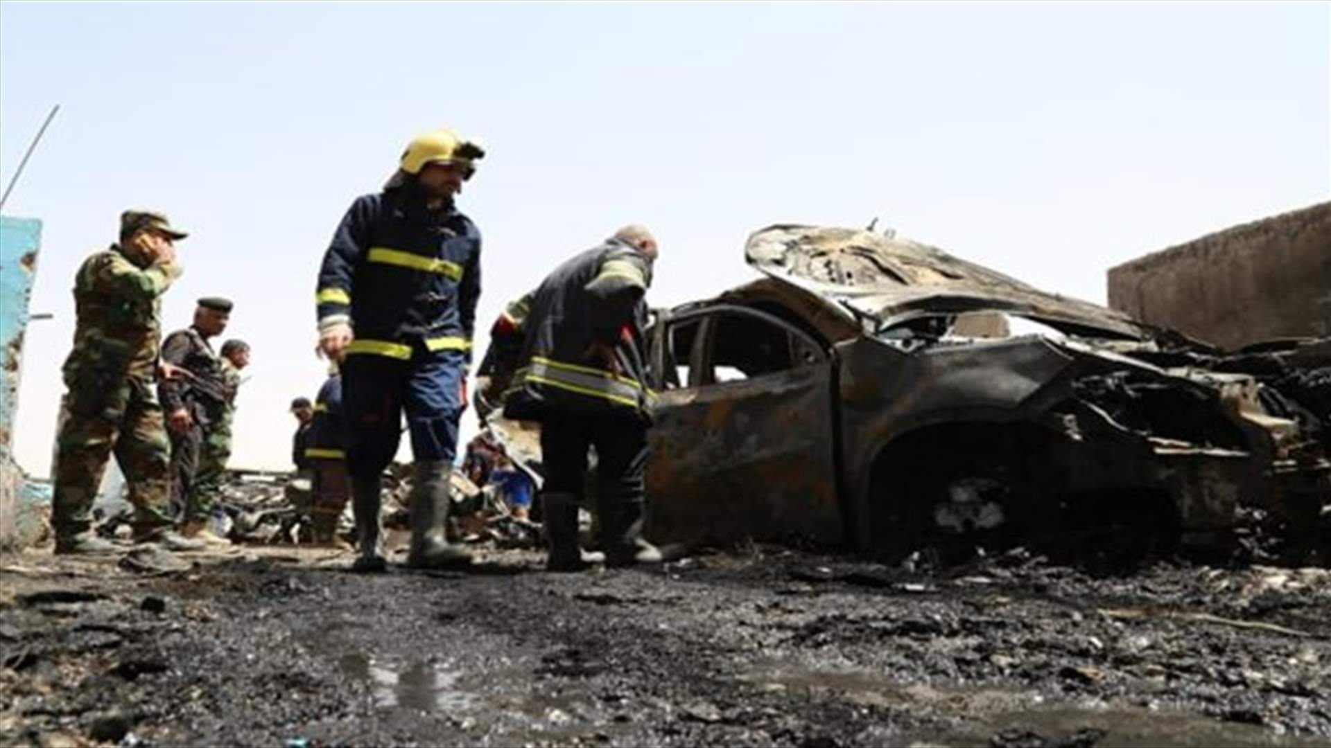 عشرات القتلى والجرحى بانفجار غربي بغداد