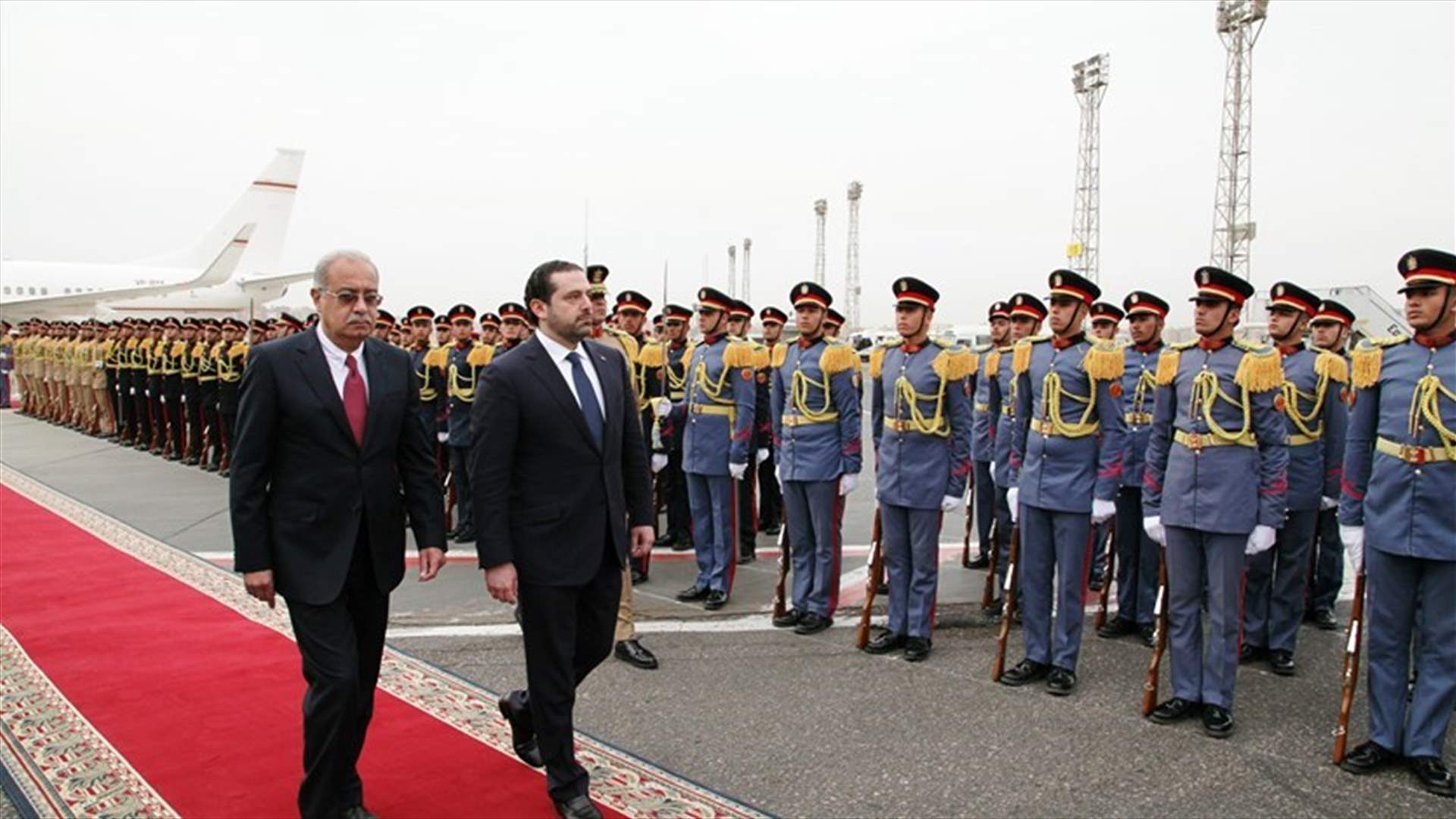 Hariri arrives to Egypt in an official visit