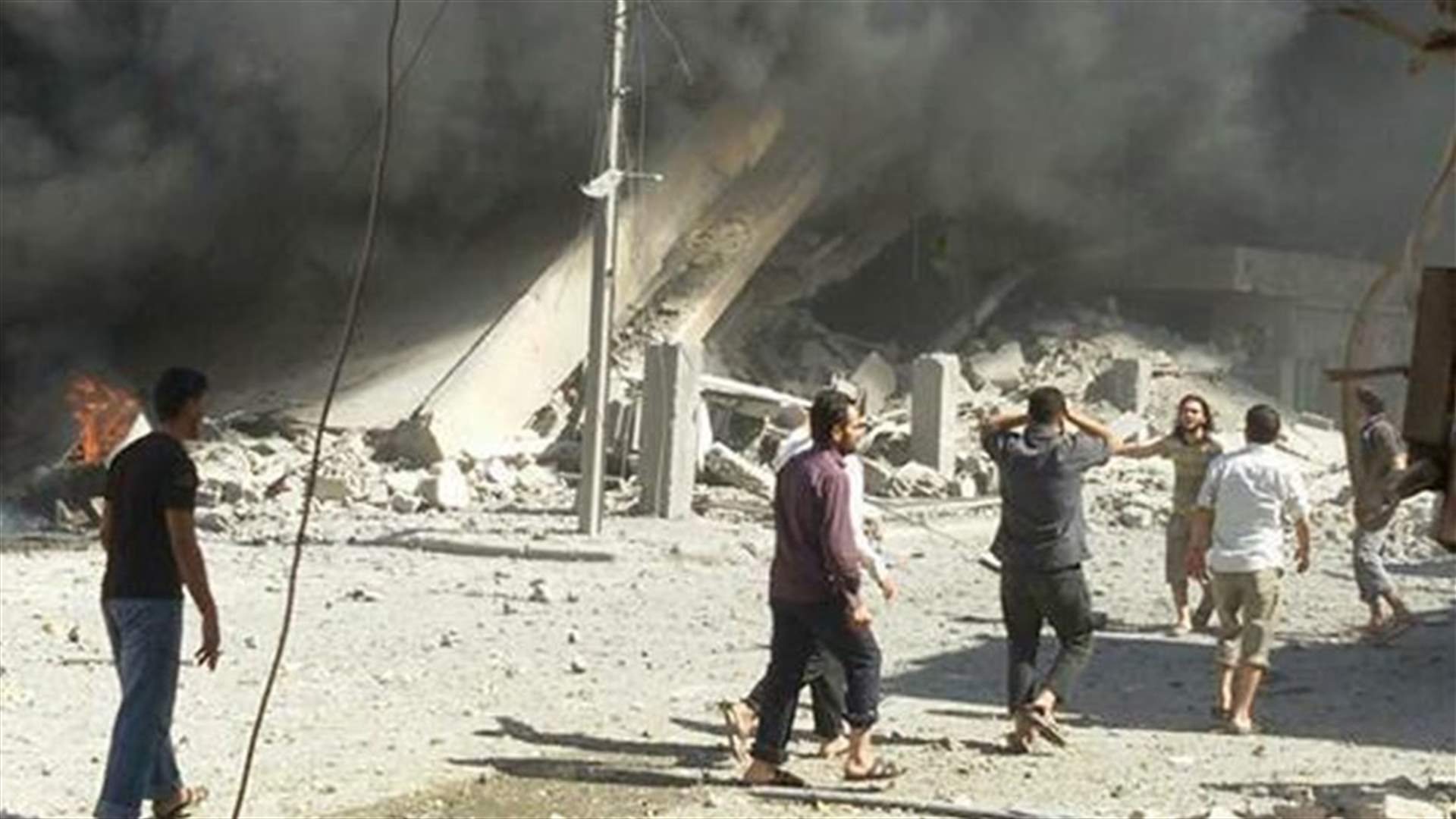 Russians bombing Syrian rebels near Hama, Syrian military source says