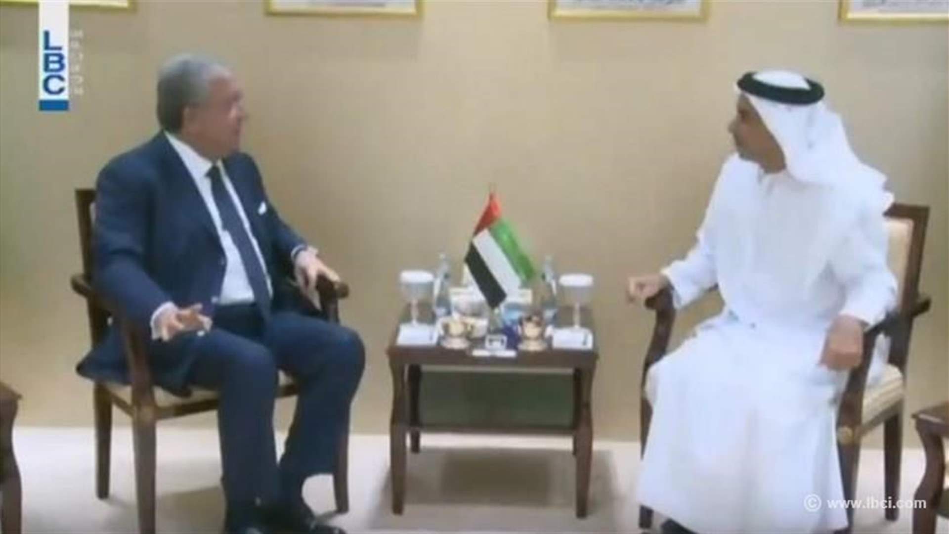 Minister al-Mashnouq meets with Emirati counterpart