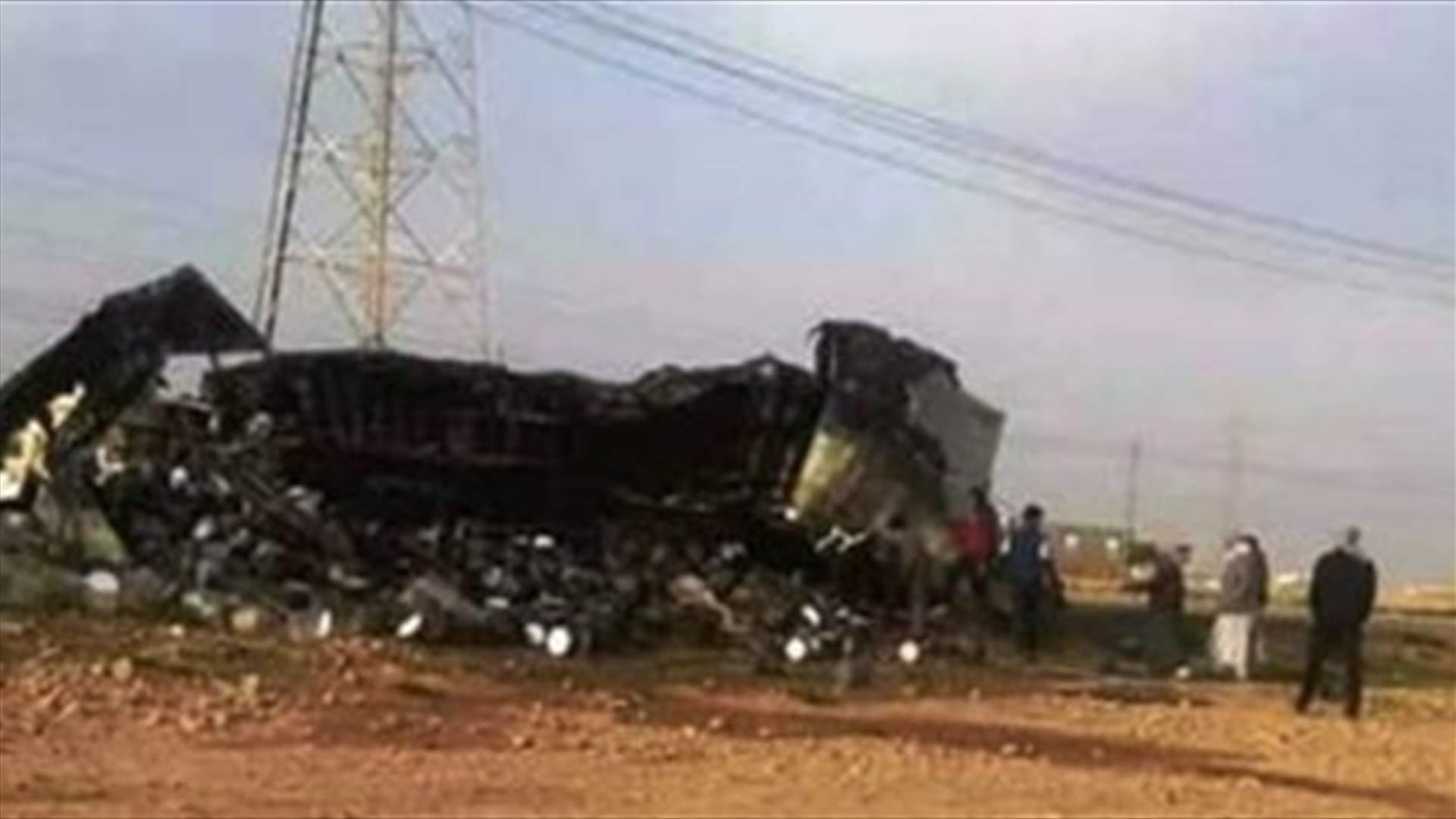 انهيار جزء من طريق سريع بأتلانتا