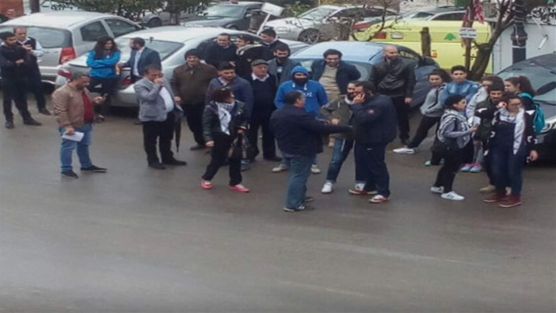 Communist Party’s youth stage protest in Aley